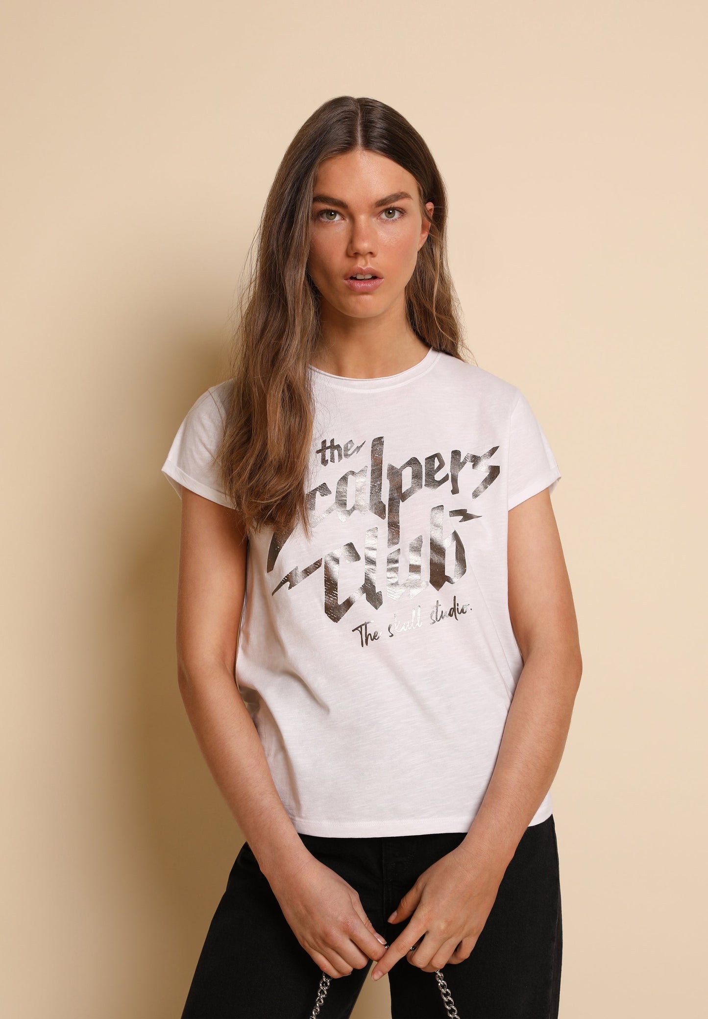 CAMISETA LOGO METALIZADO