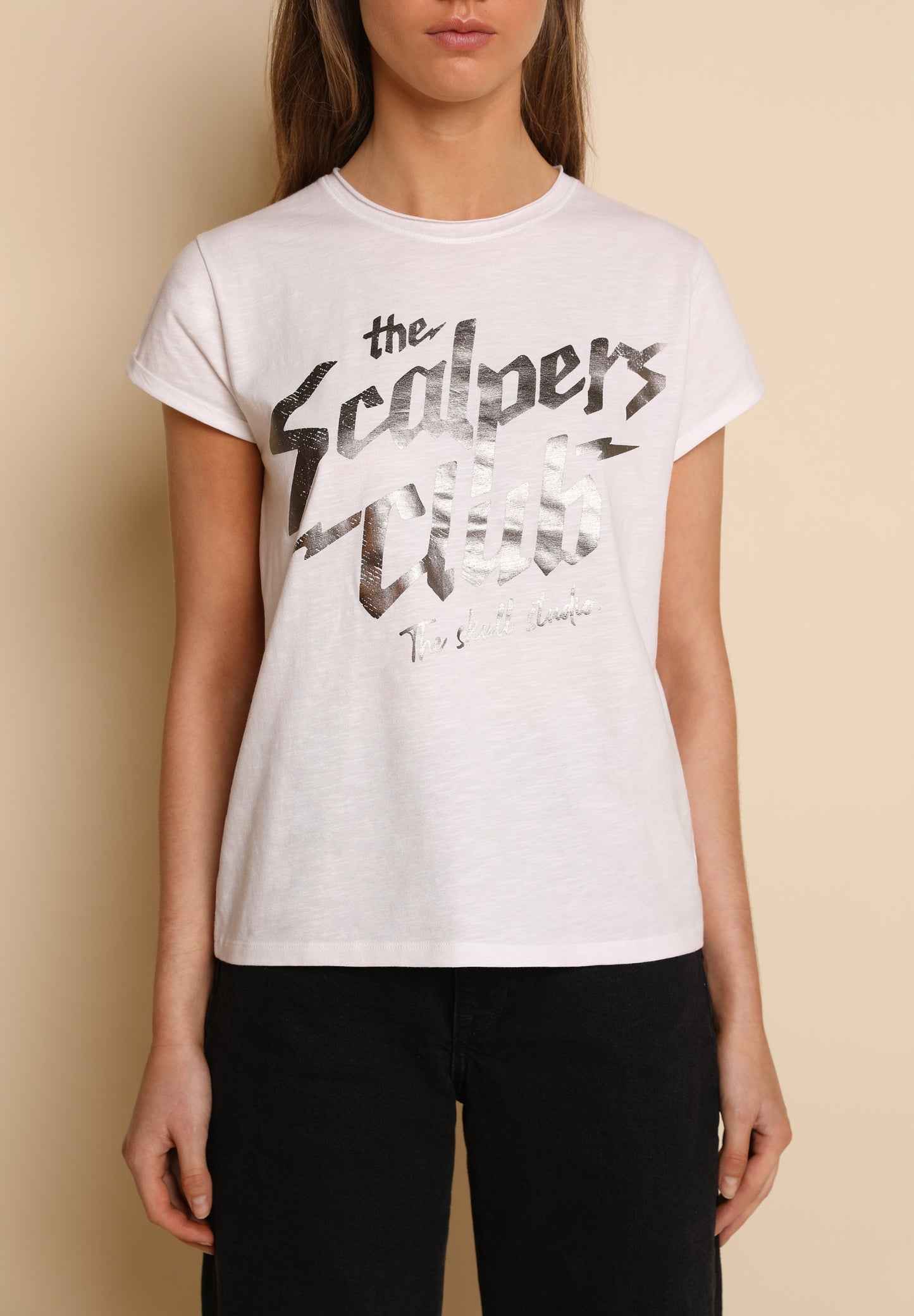 CAMISETA LOGO METALIZADO