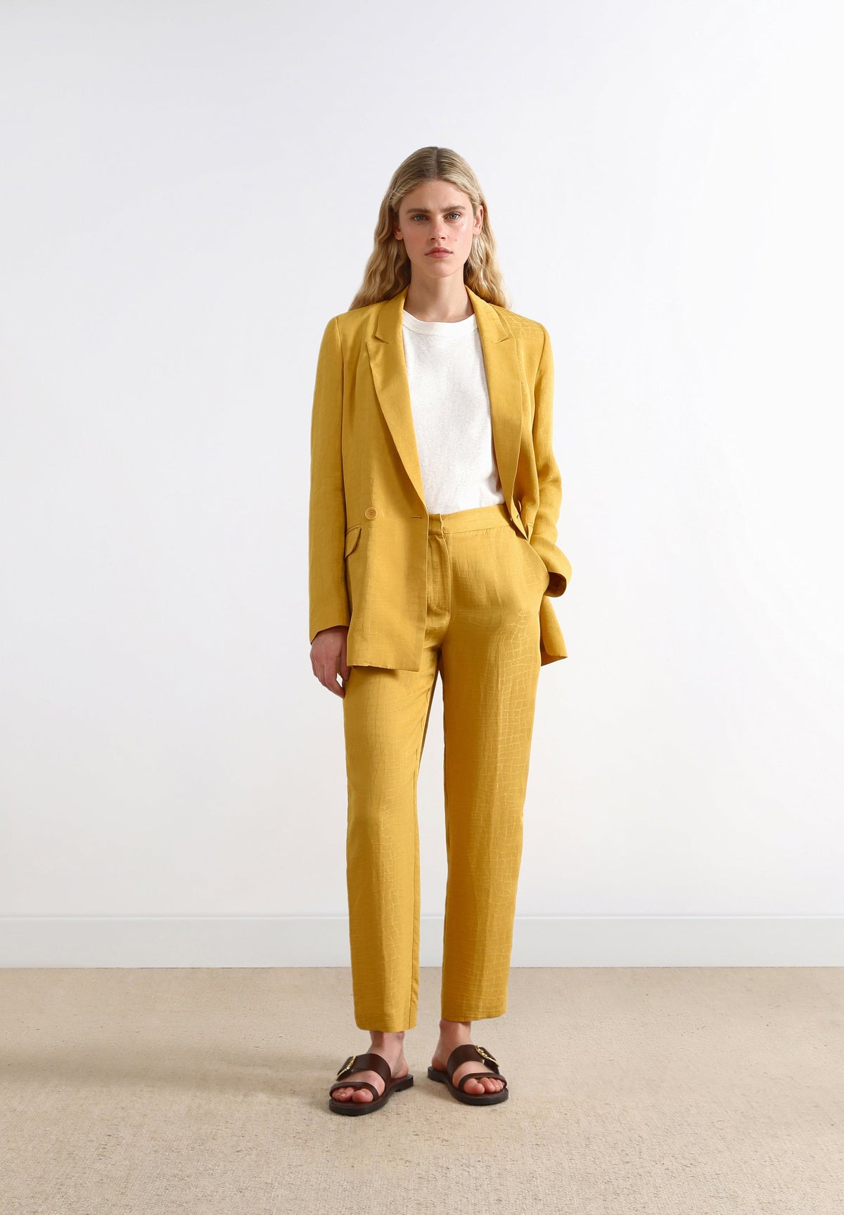 PANTALÓN RECTO JACQUARD