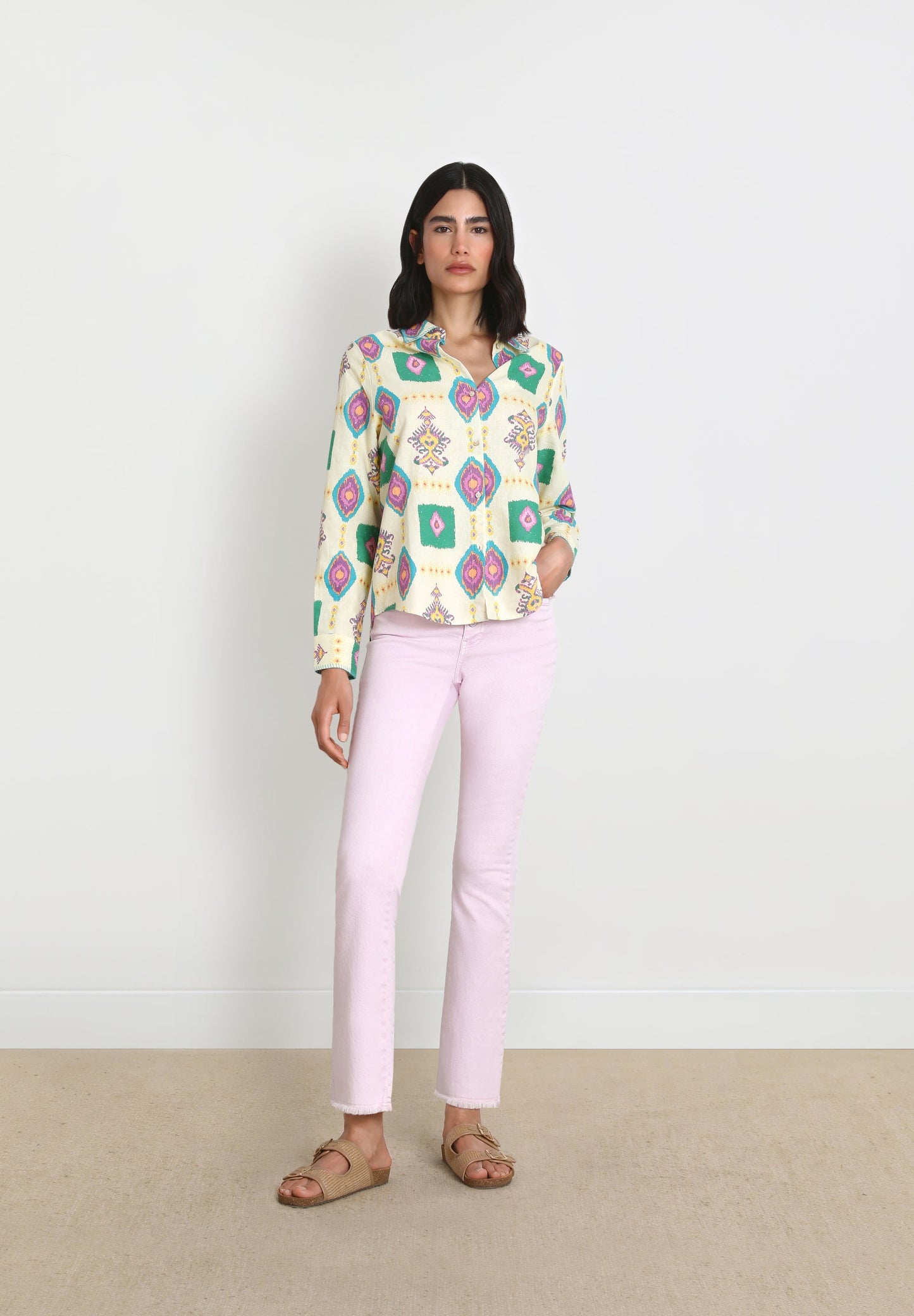ANKLE FLARE DENIM COLOR