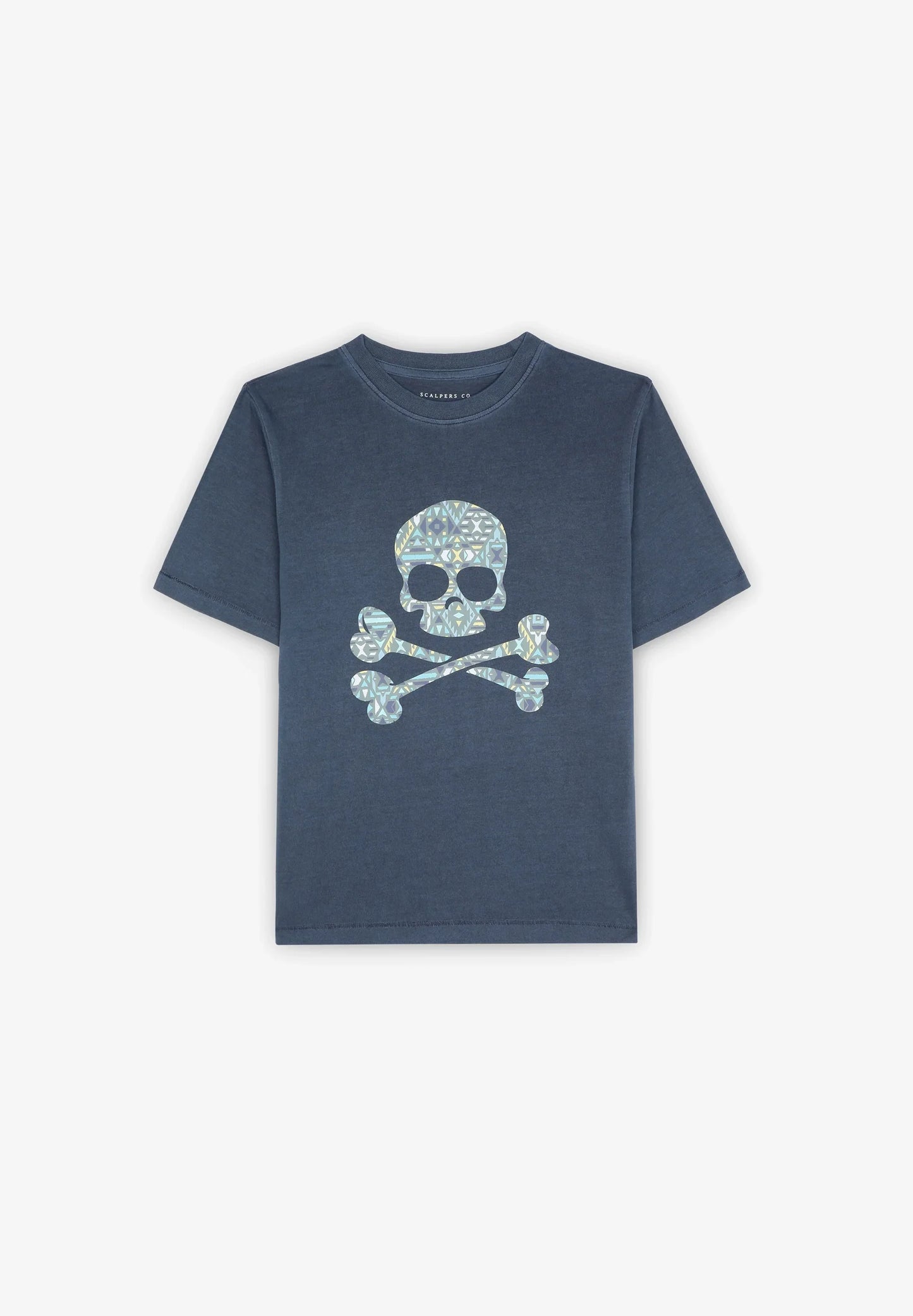 CAMISETA CALAVERA PRINT GEOMÉTRICO