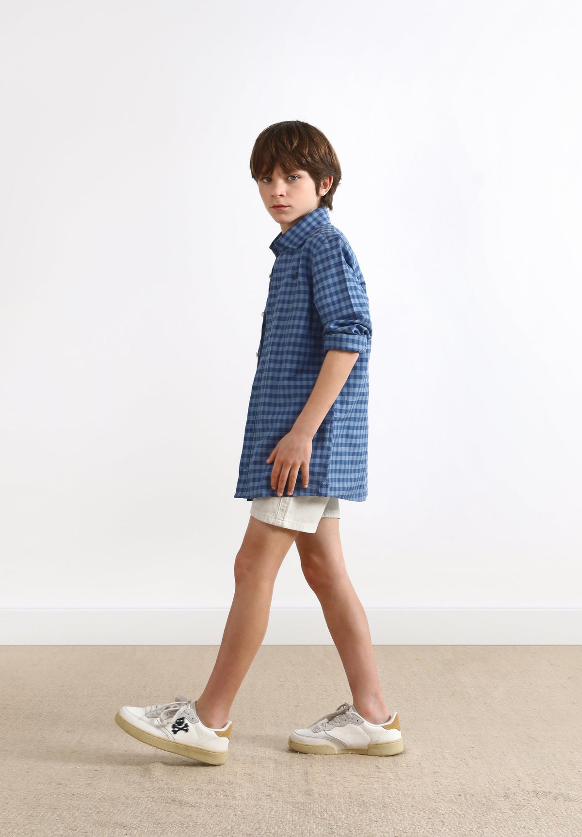 CAMISA LINO CUADROS