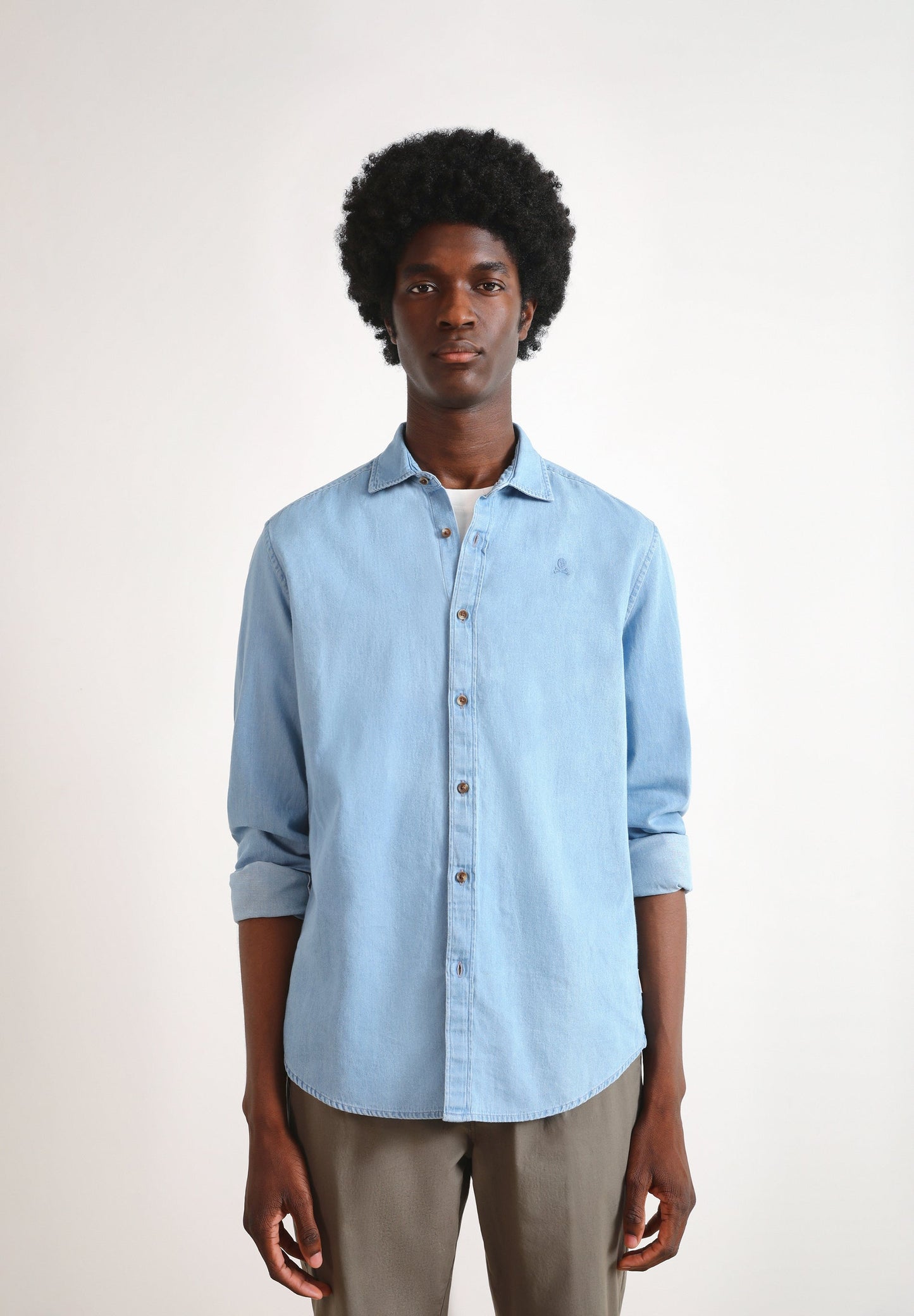 CAMISA DENIM BOTONES