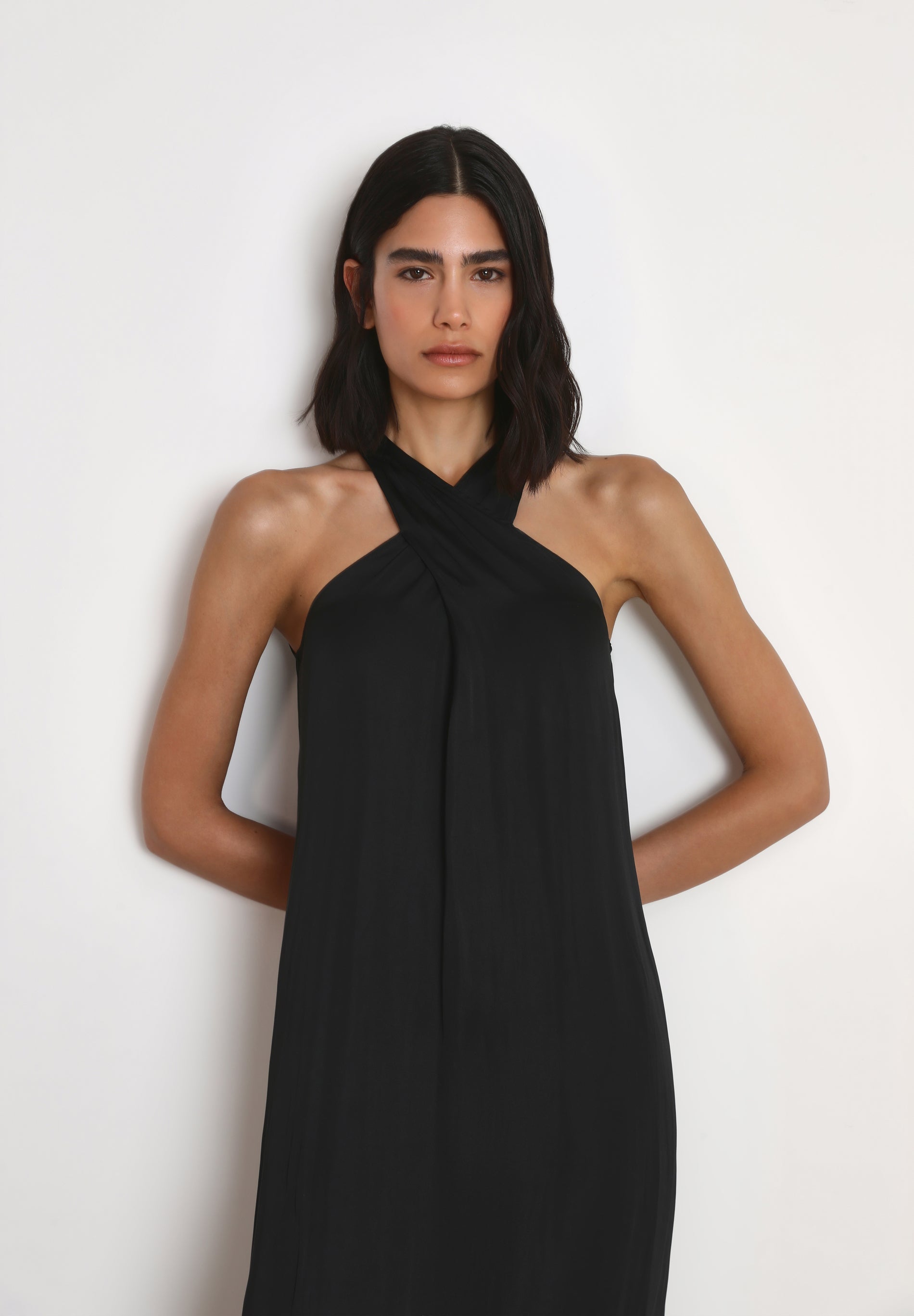 SLIP CROSS DRESS
