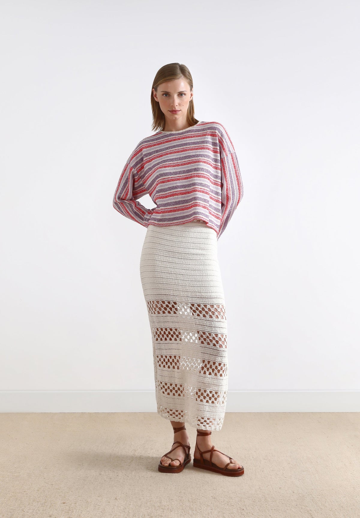 STRIPES KNIT SWEATER