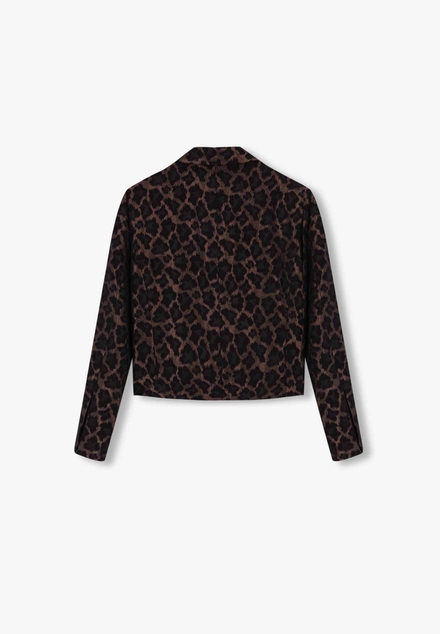 BLAZER CROPPED ANIMAL PRINT