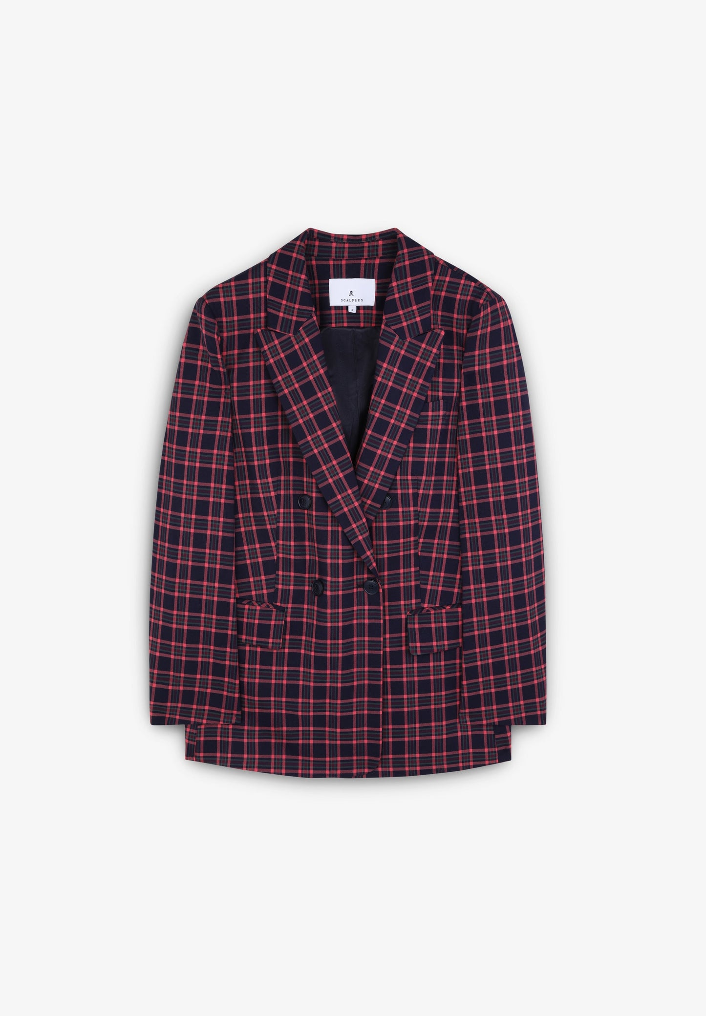 BLAZER CUADROS SOLAPA PUNTA LANZA