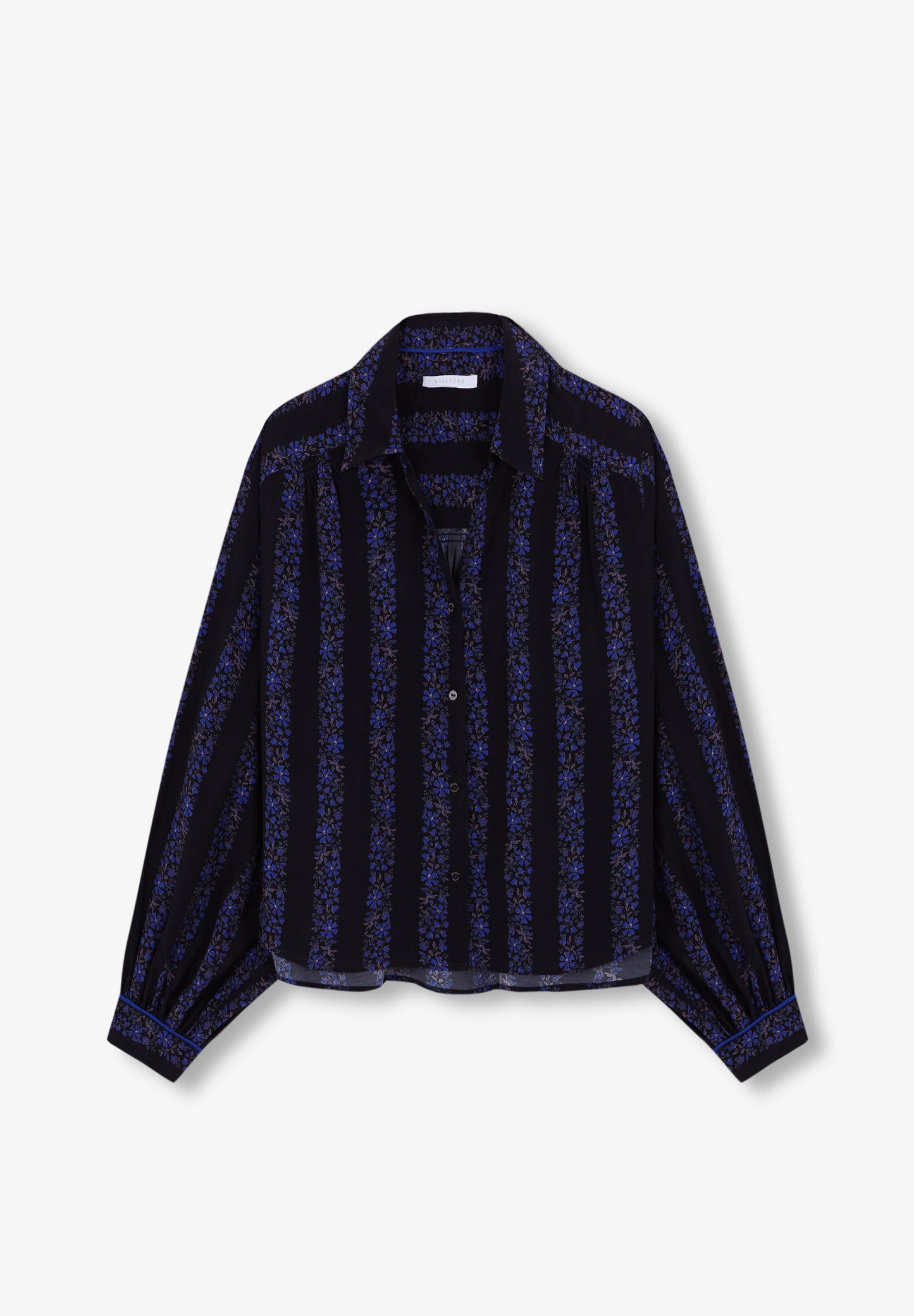 BLUSA RAYAS FLORES