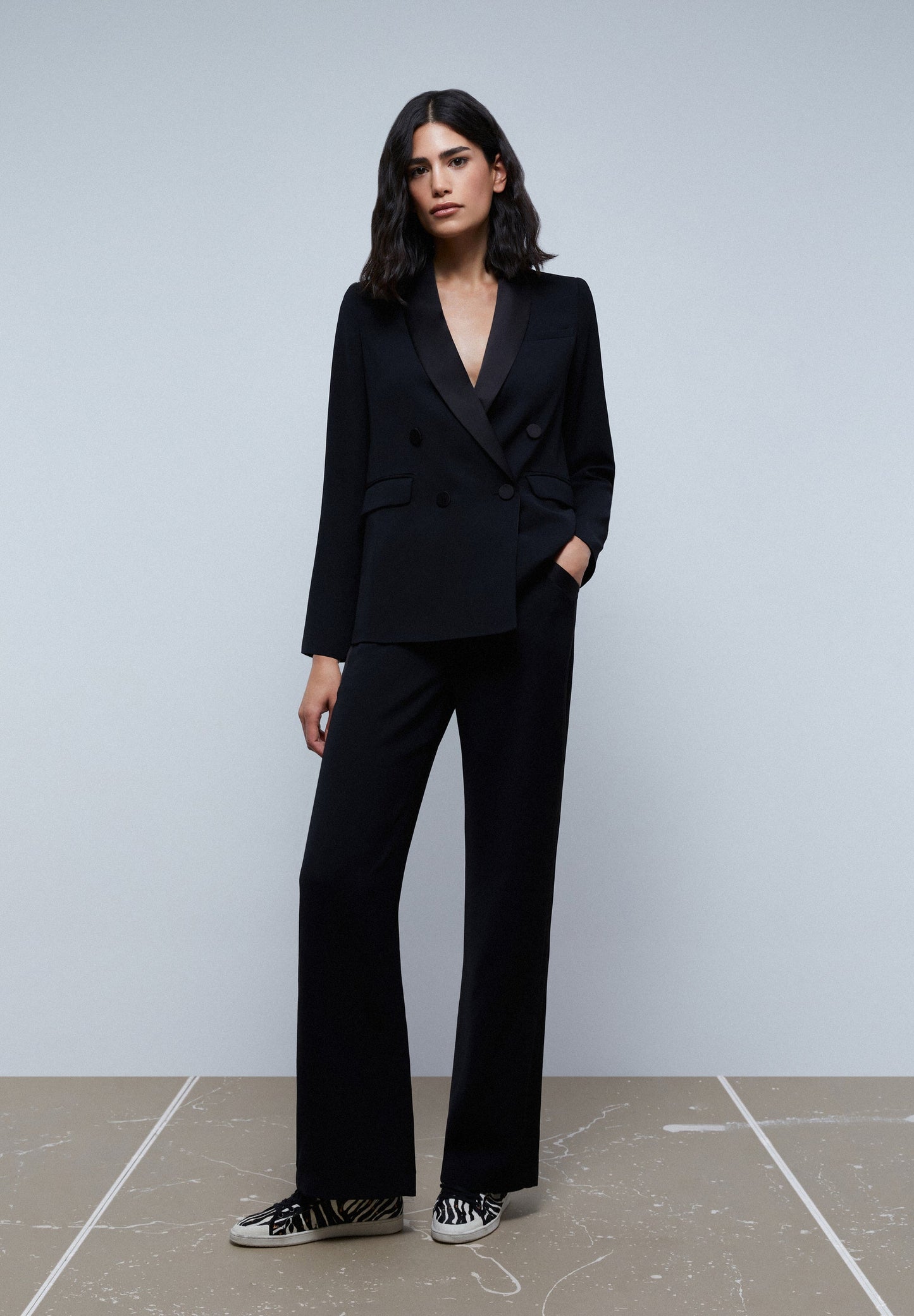 PANTALÓN WIDE LEG TIPO ESMOQUIN