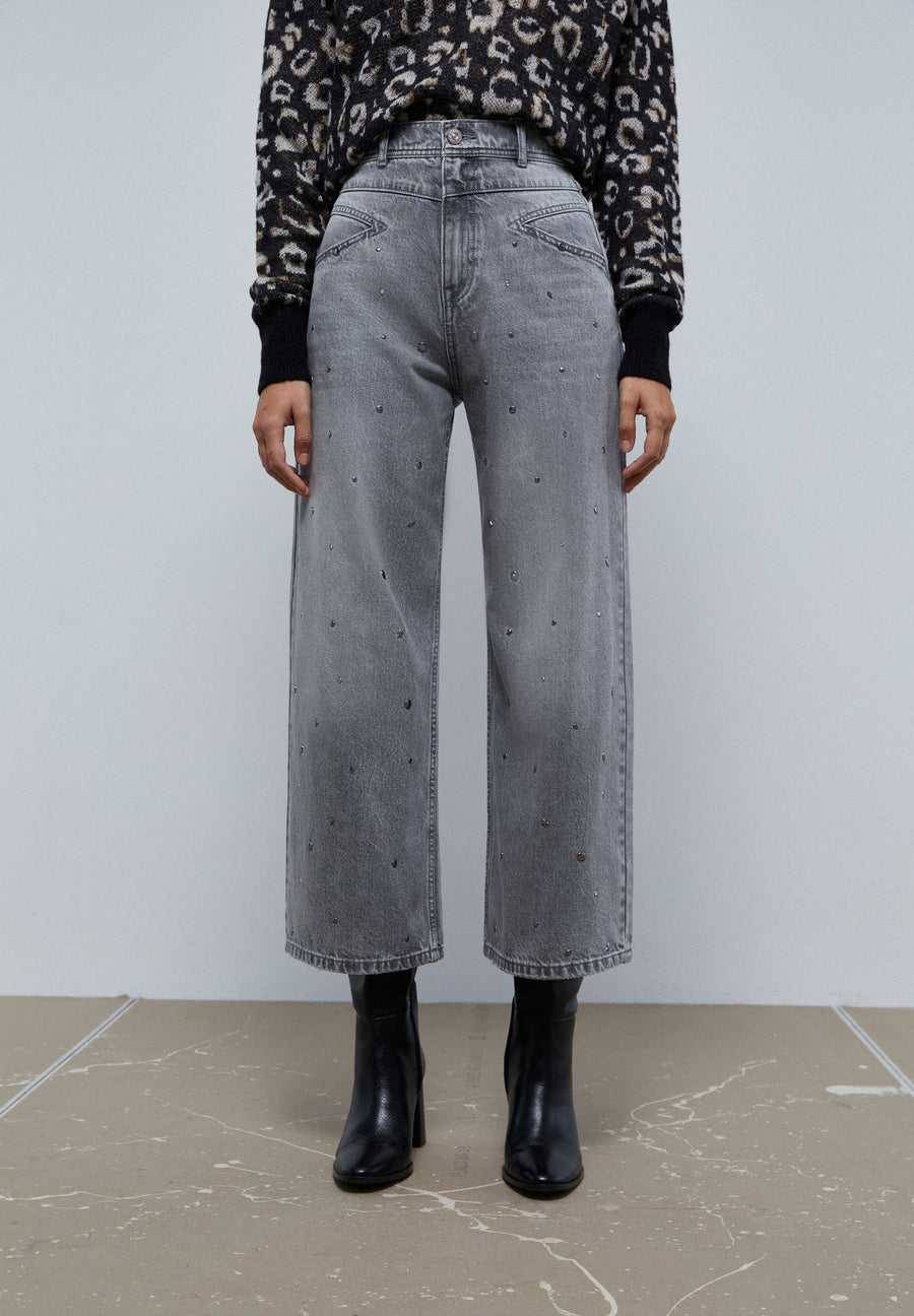 JEANS CULLOTE TACHUELAS
