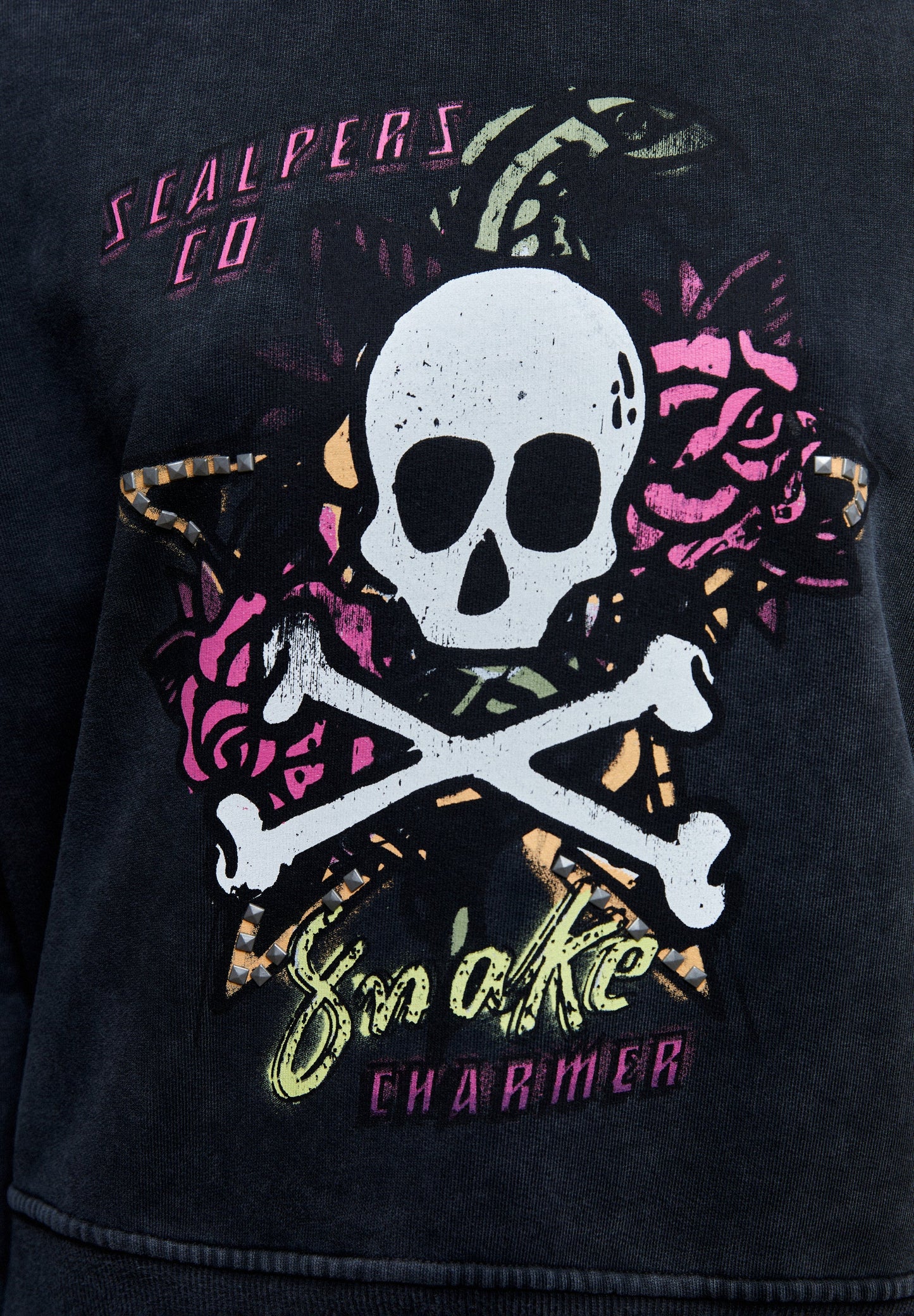 SUDADERA LAVADA CALAVERA FRONTAL