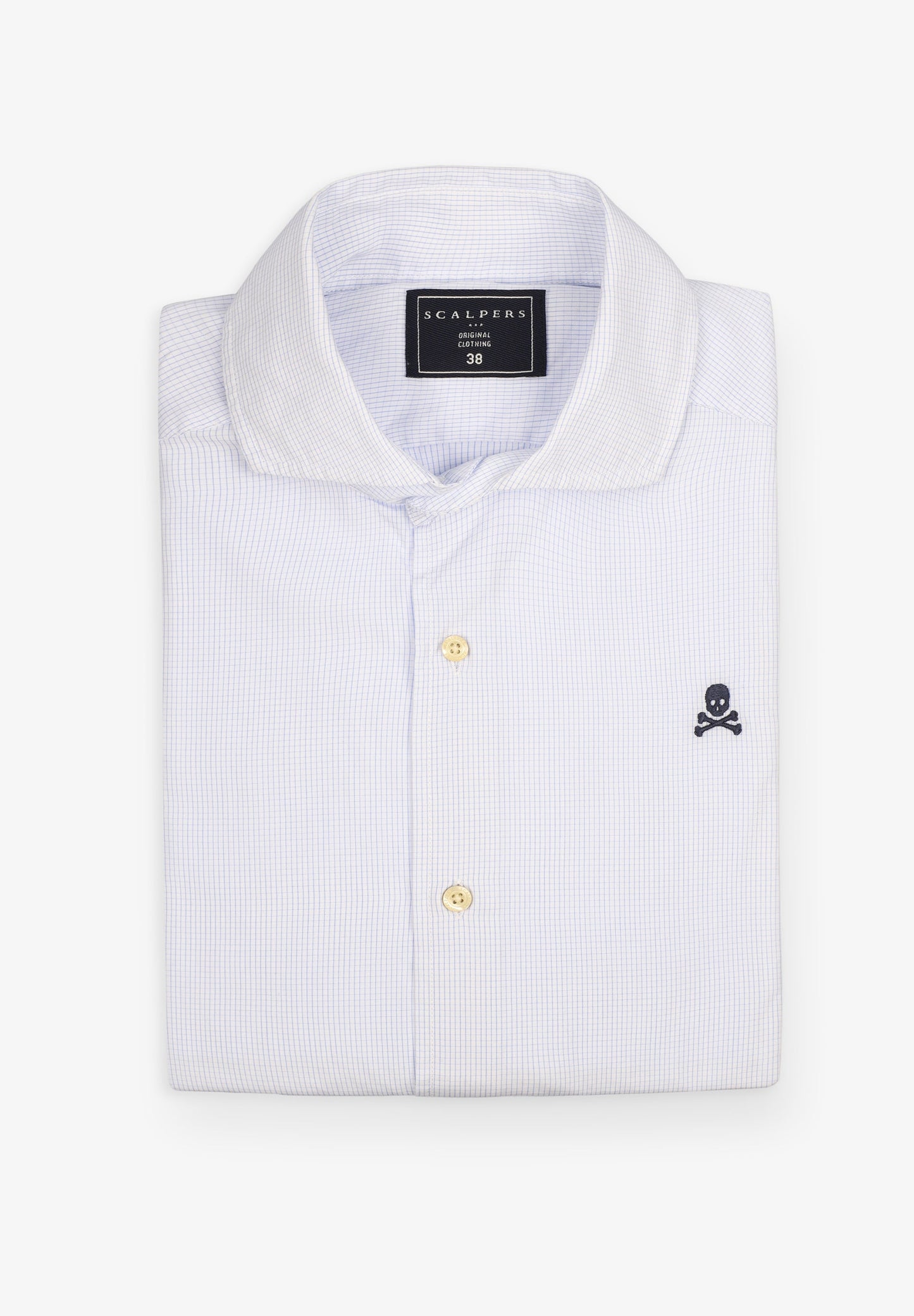 CAMISA VESTIR CUADROS CALAVERA CONTRASTE