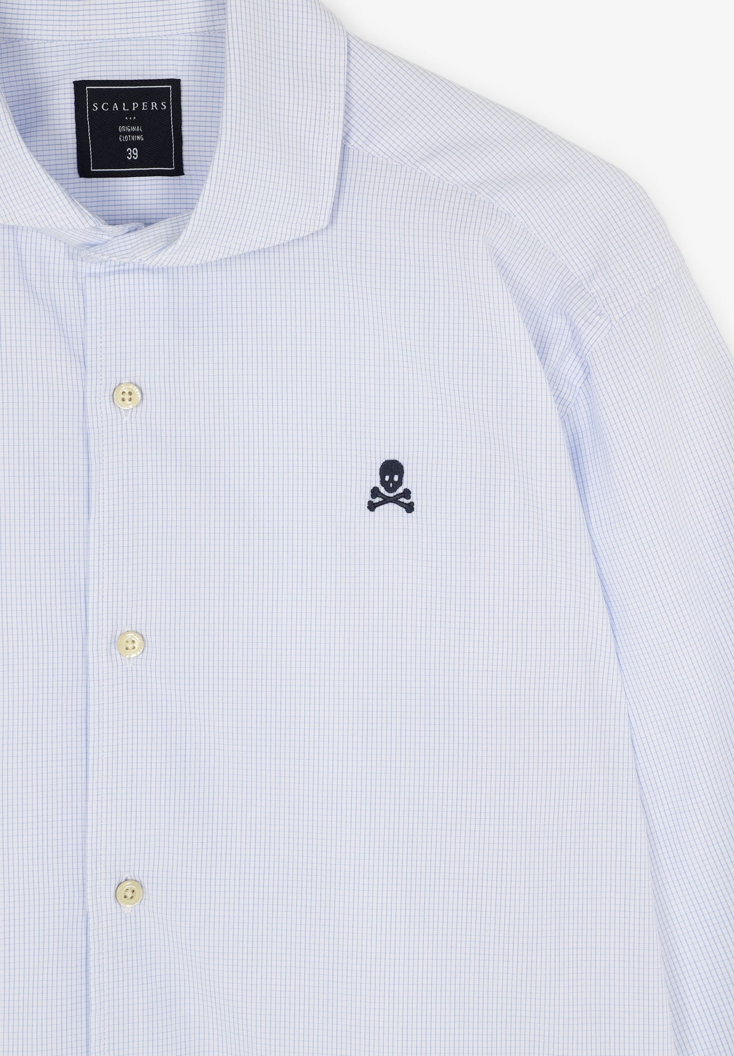 CAMISA VESTIR CUADROS CALAVERA CONTRASTE