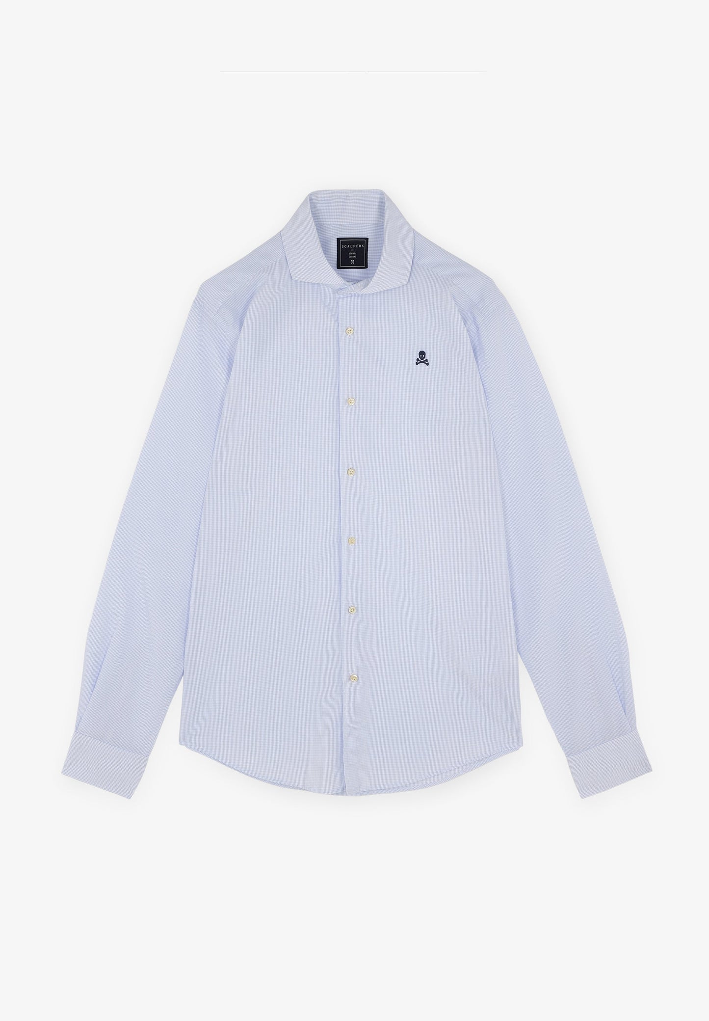 CAMISA VESTIR CUADROS CALAVERA CONTRASTE