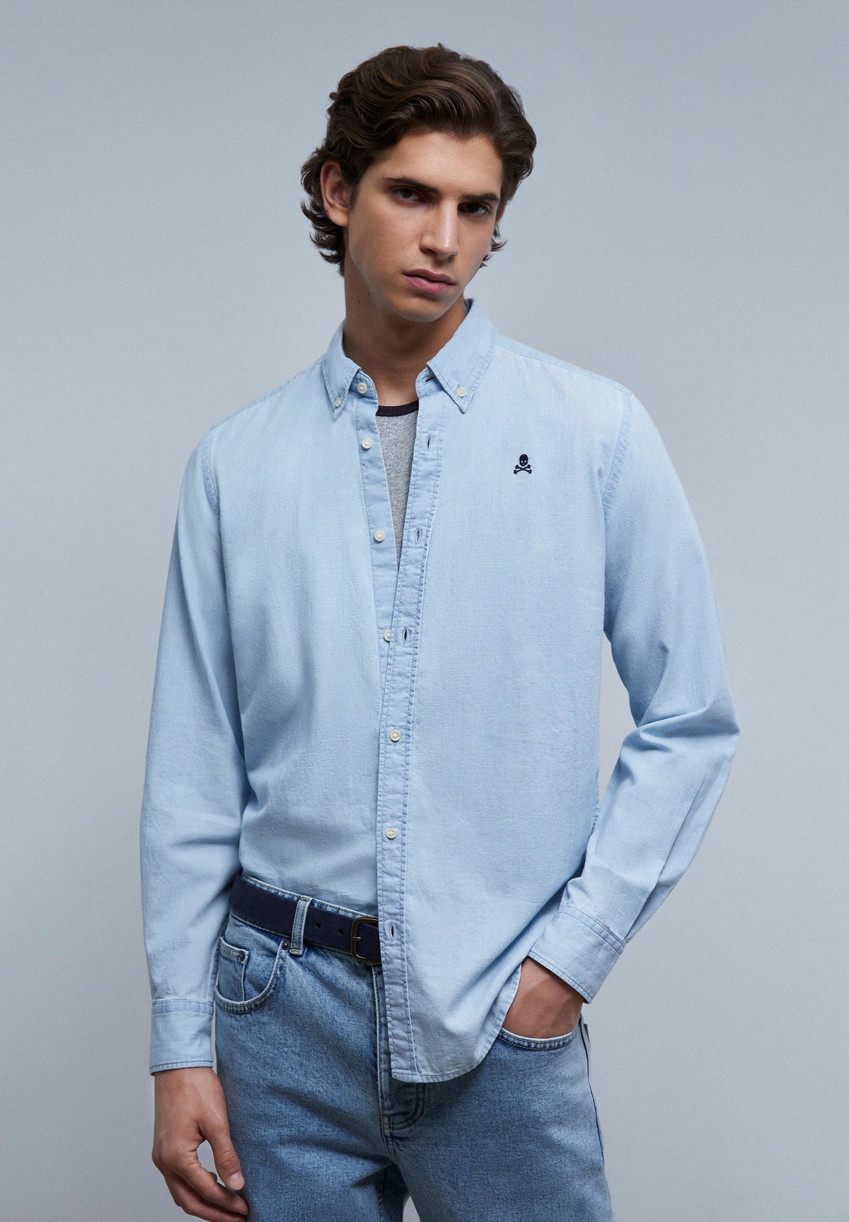 CAMISA DENIM BOTONES