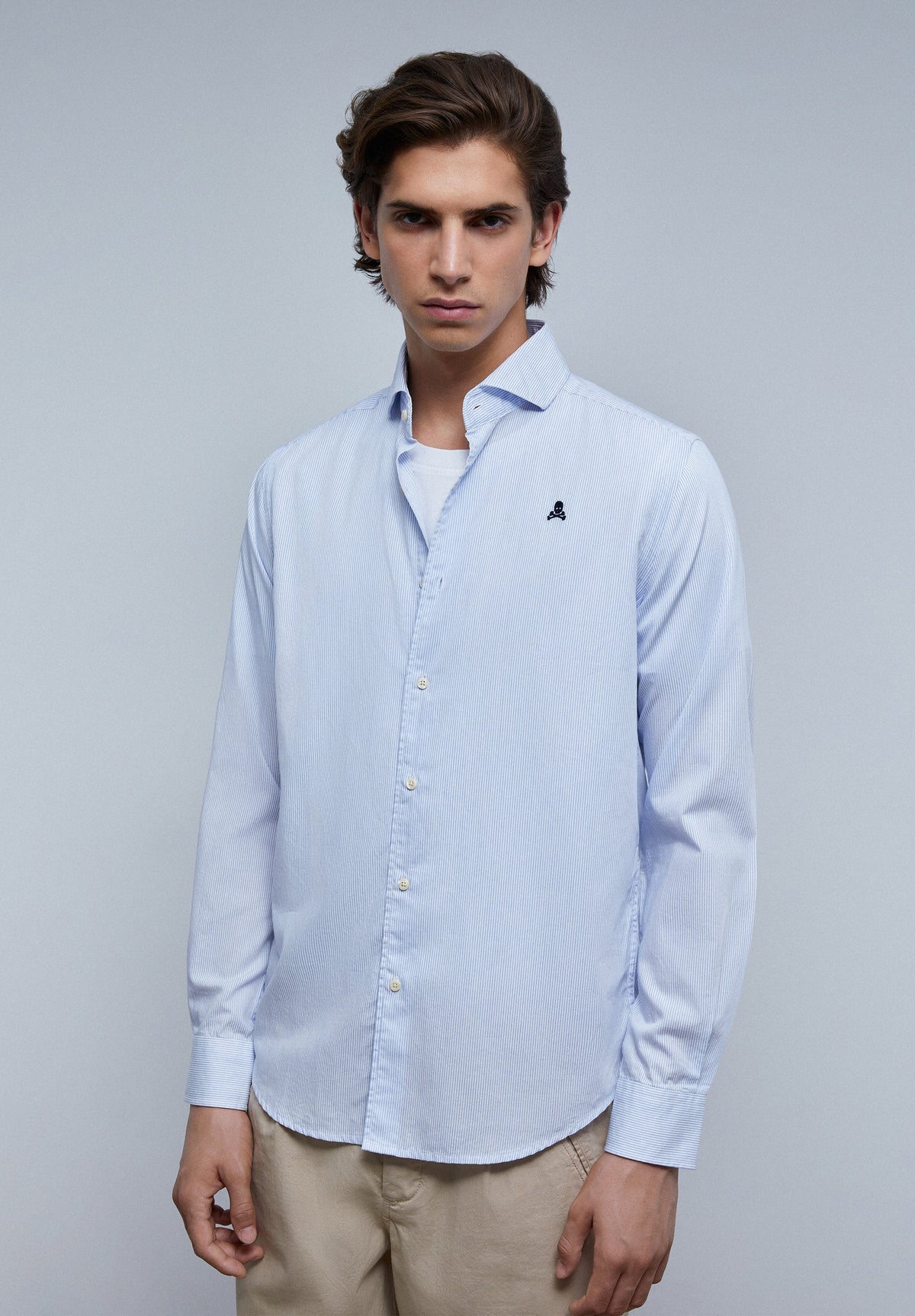 CAMISA CALAVERA CONTRASTE