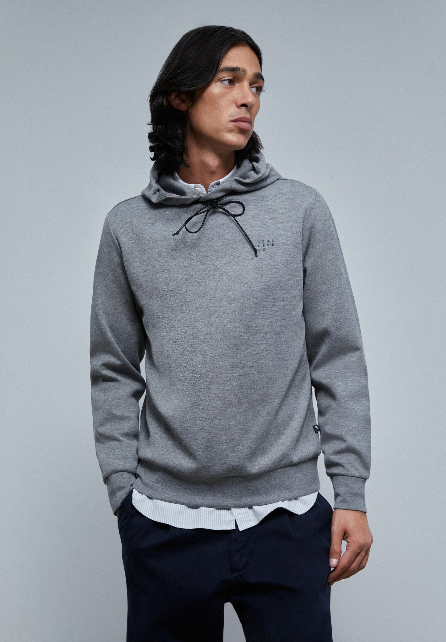 SUDADERA CAPUCHA EFECTO NEOPRENO