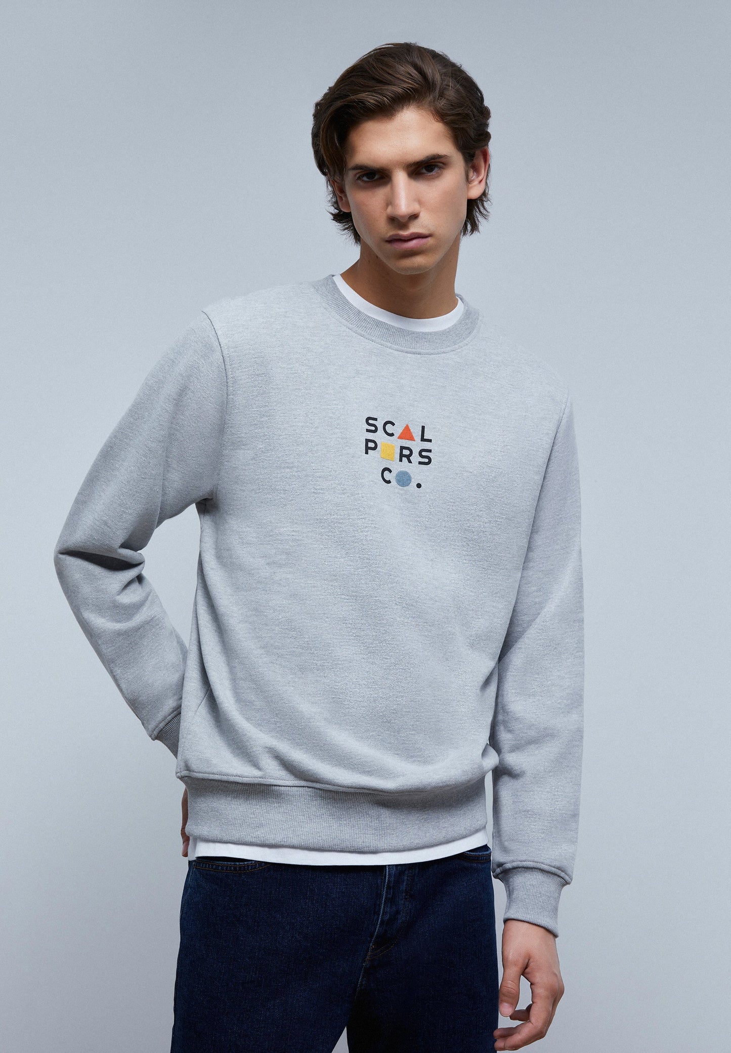 SUDADERA LOGO FRONTAL FLOCADO