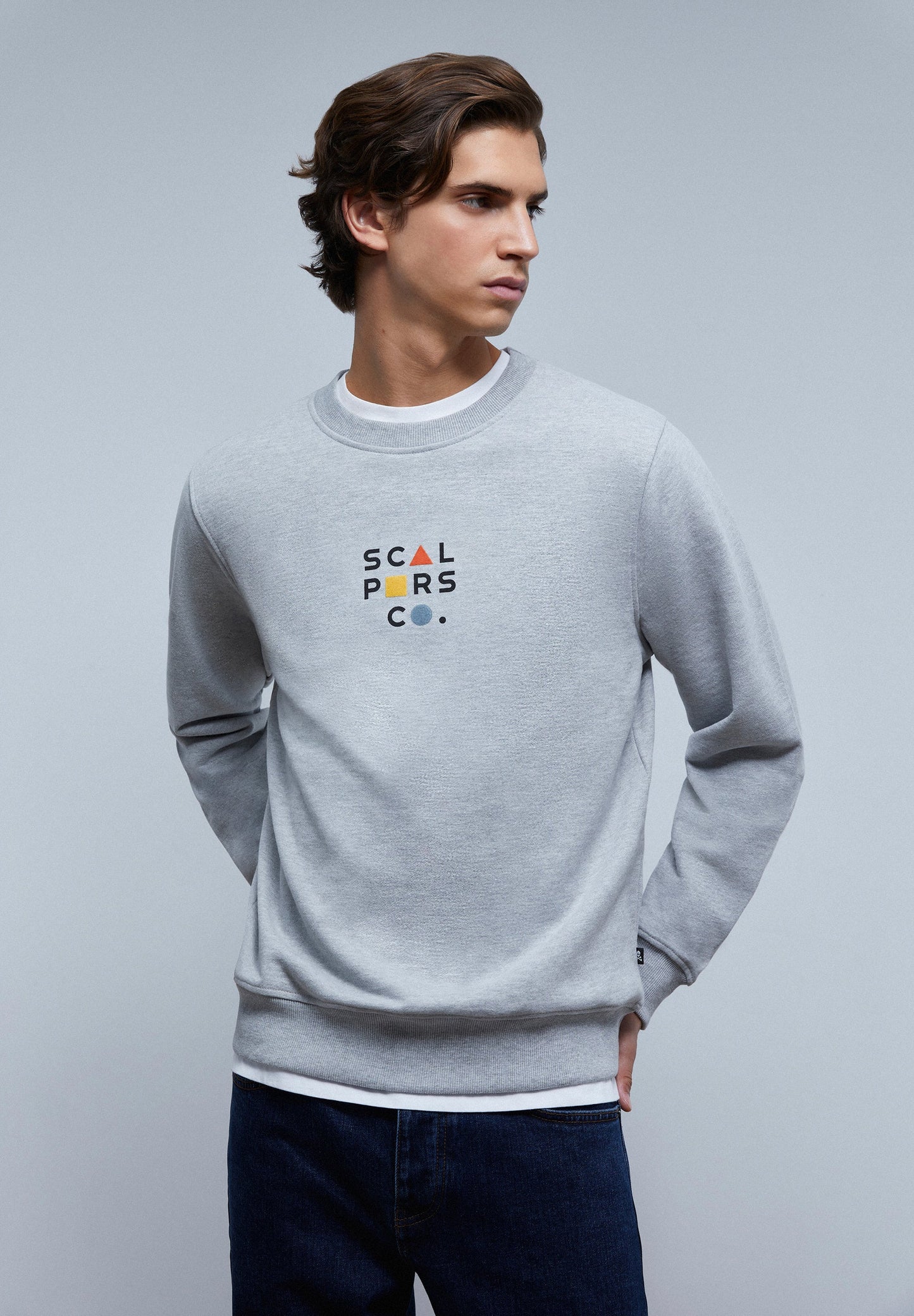 SUDADERA LOGO FRONTAL FLOCADO