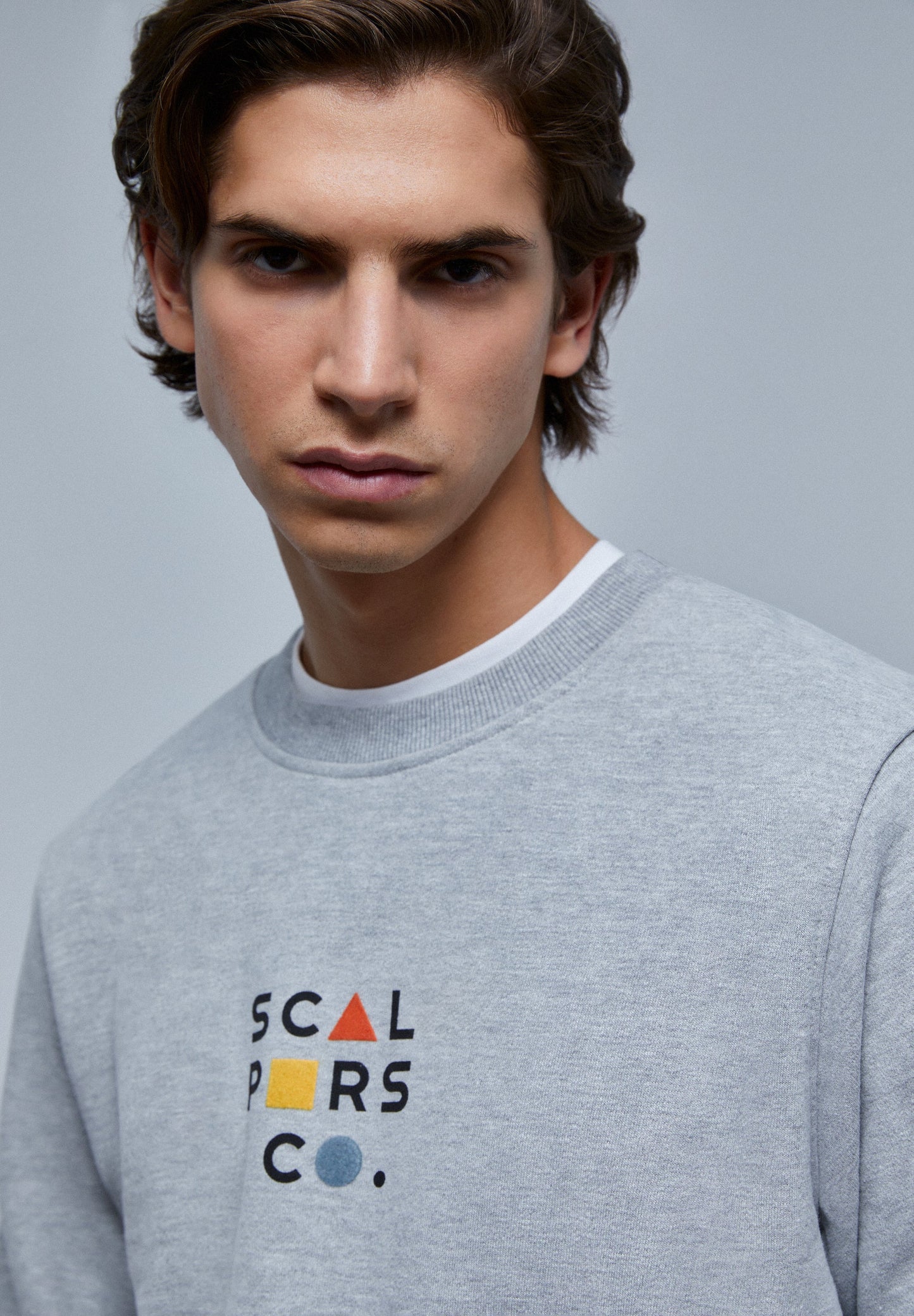 SUDADERA LOGO FRONTAL FLOCADO