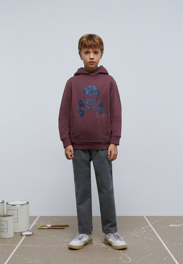SUDADERA CAPUCHA PRINT CALAVERA
