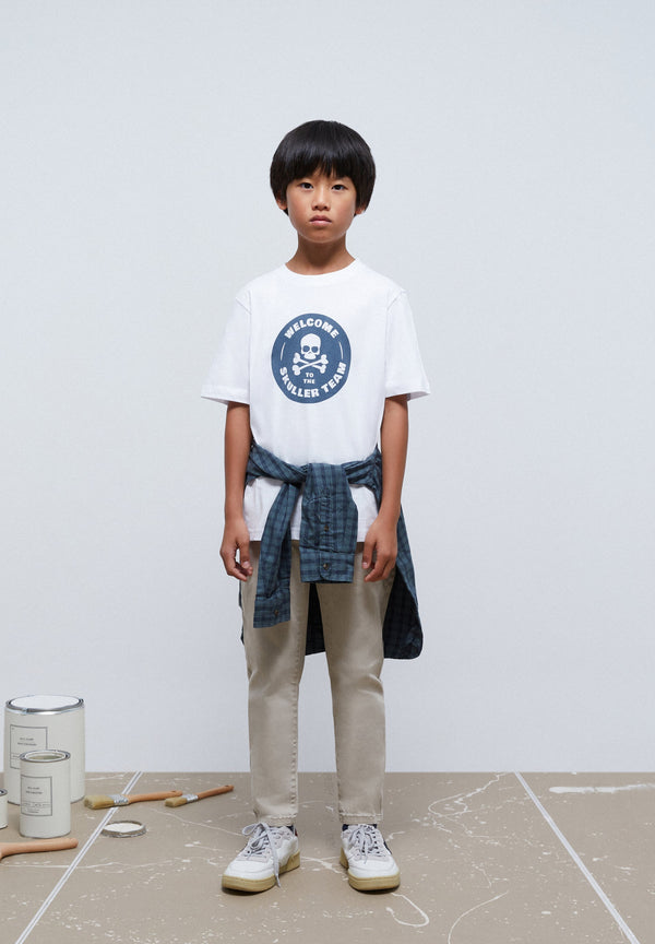 CAMISETA LAVADA PRINT CIRCULAR