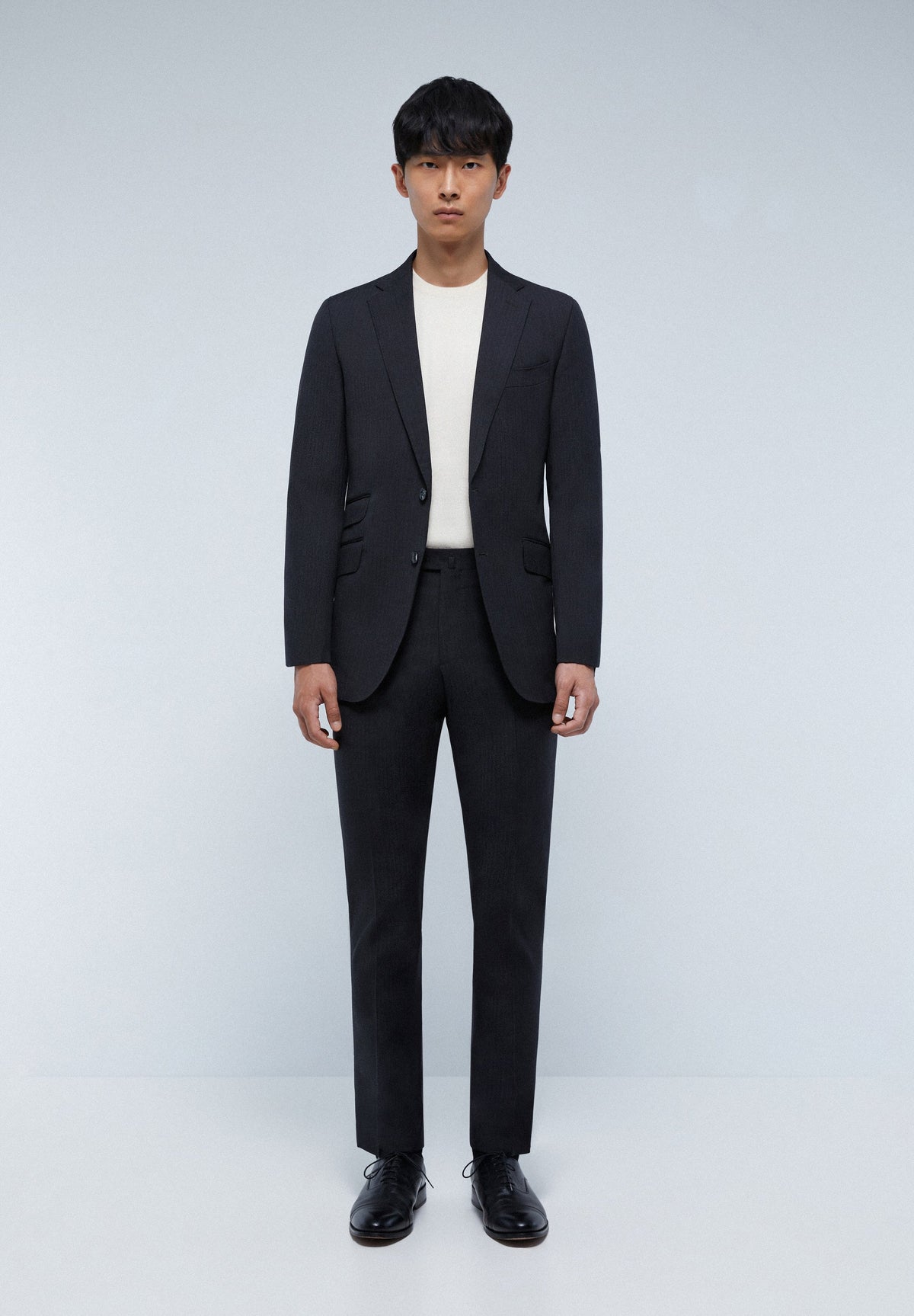 TRAJE ESTRUCTURA GRIS LANA