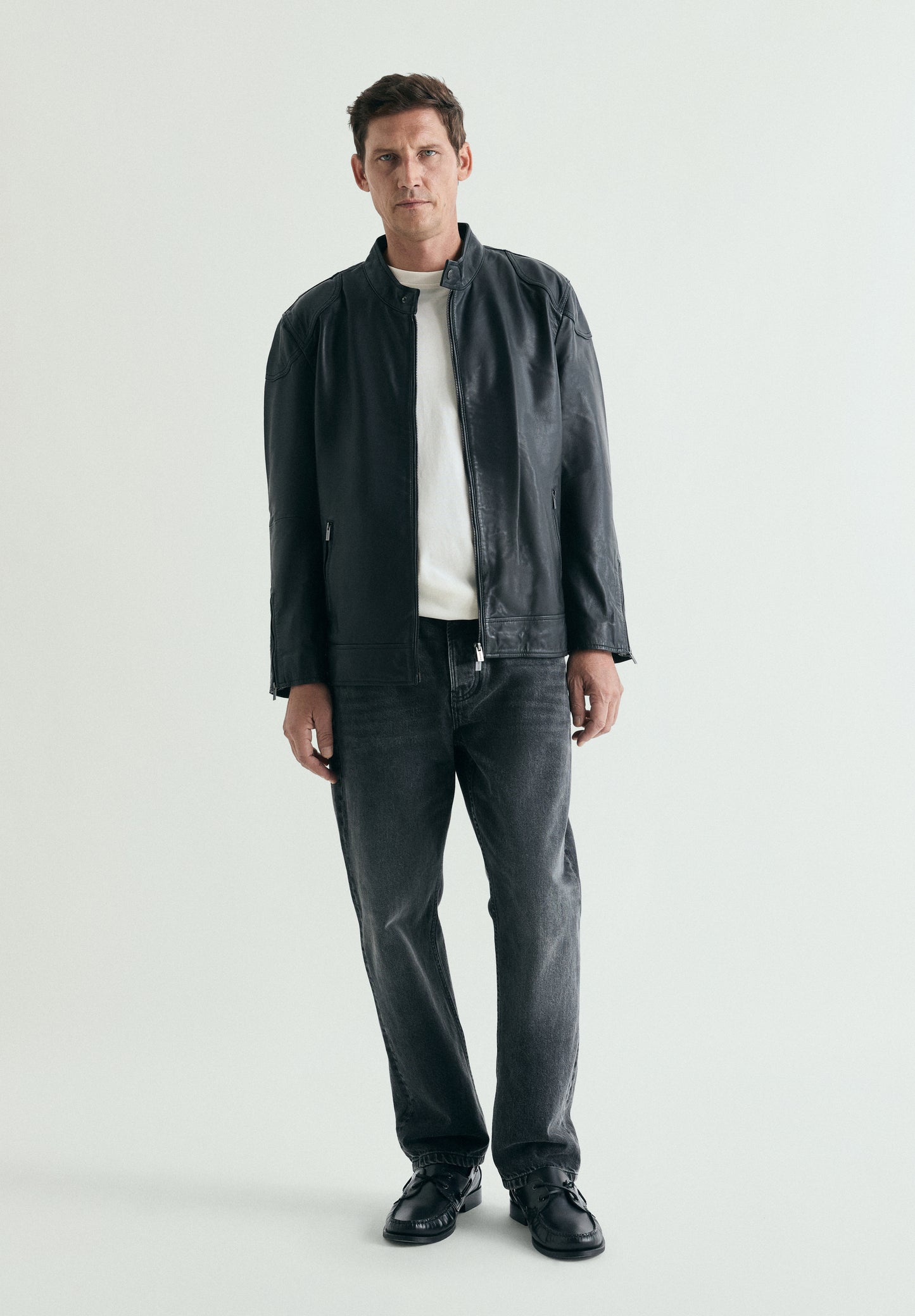 CHAQUETA BOMBER PIEL