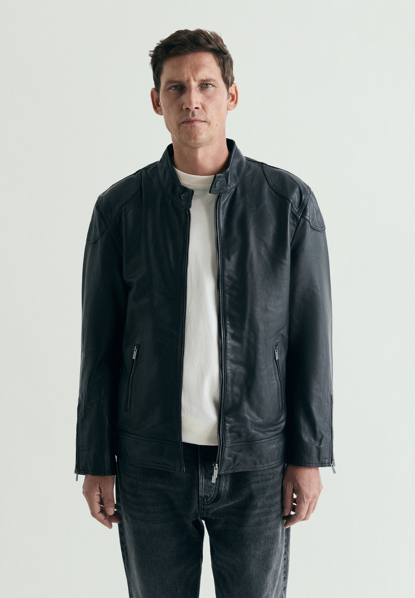 CHAQUETA BOMBER PIEL