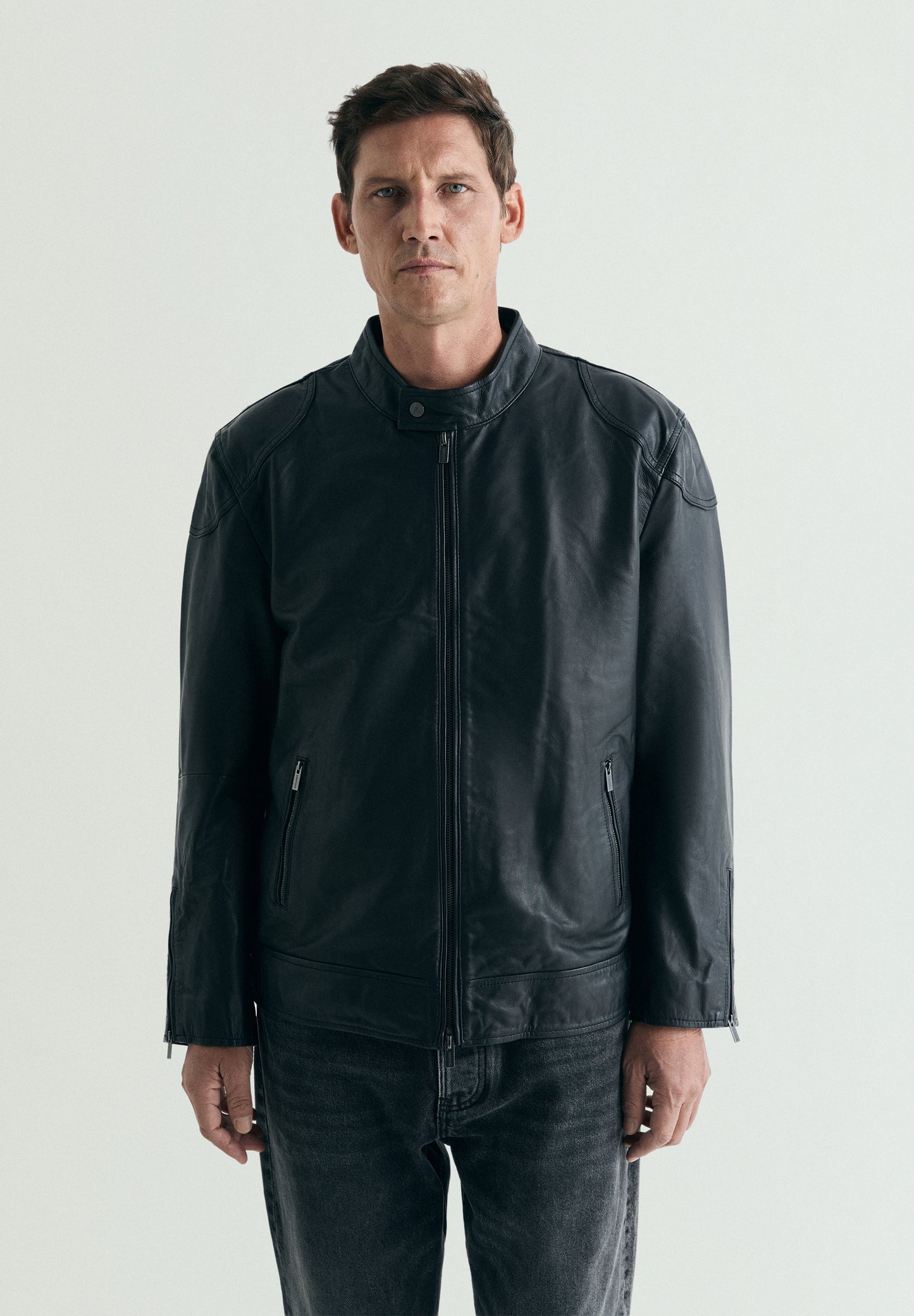 CHAQUETA BOMBER PIEL