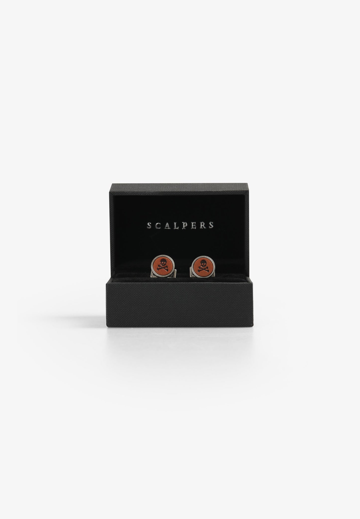 GEMELOS REDONDOS METAL CALAVERA