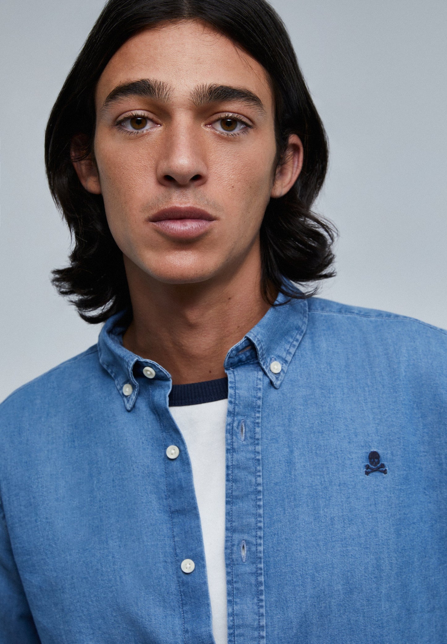 CAMISA DENIM BOTONES