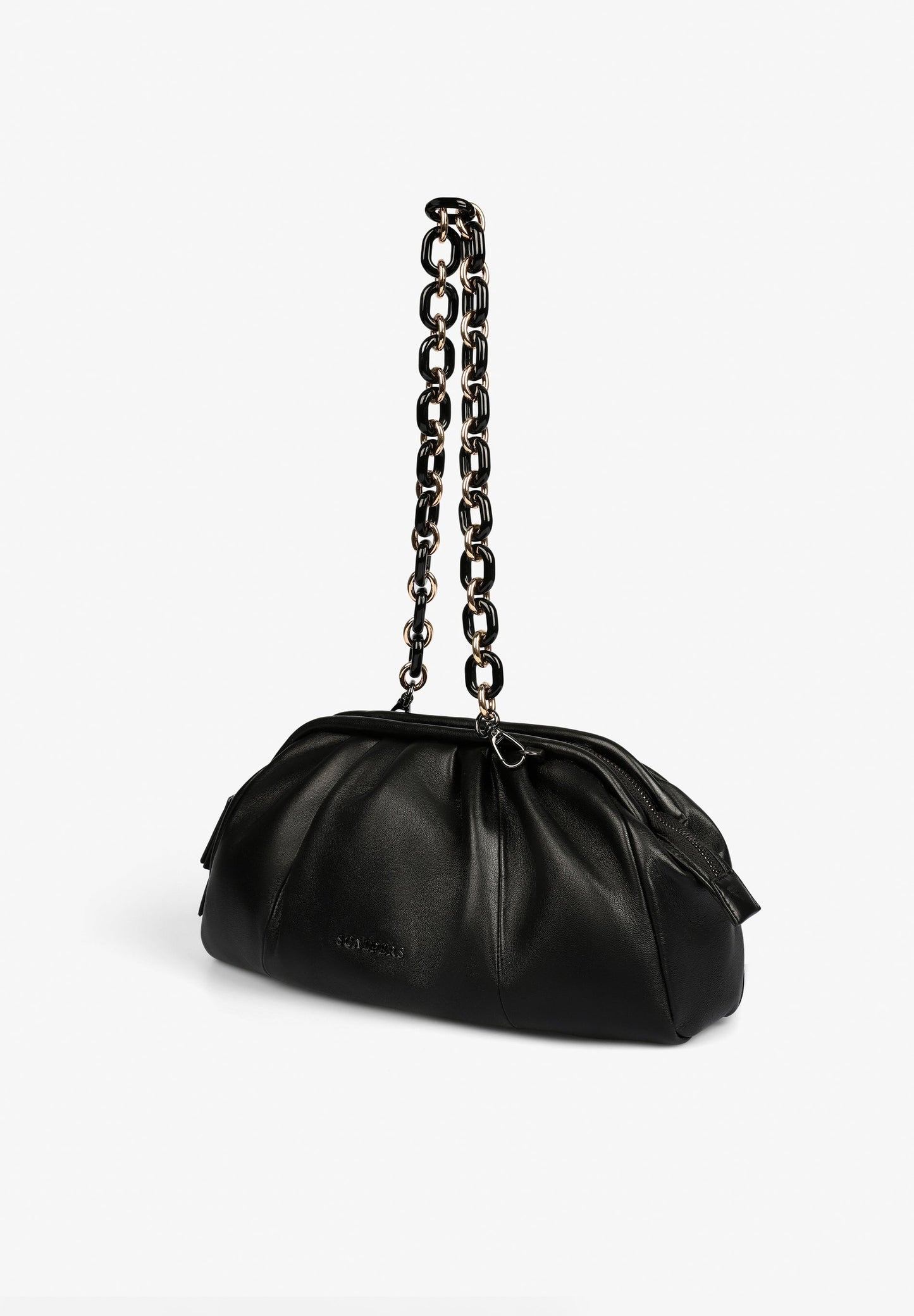 BOLSO CLUTCH PIEL FRUNCES