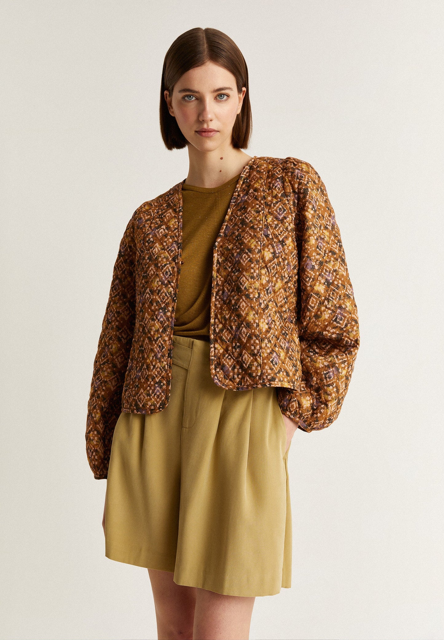 CHAQUETA ACOLCHADA ÉTNICA