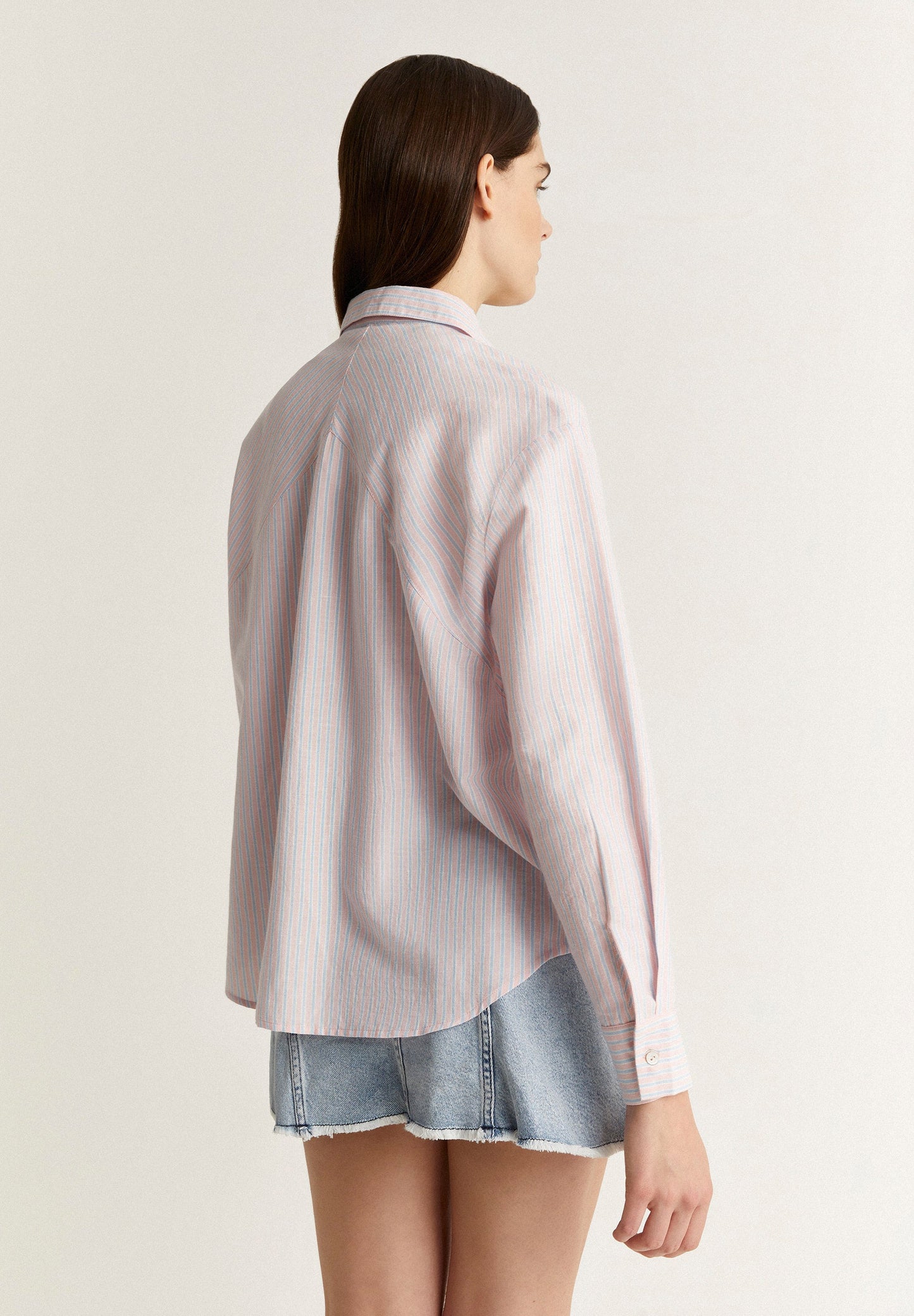 CAMISA LINO RAYAS COMBINADAS