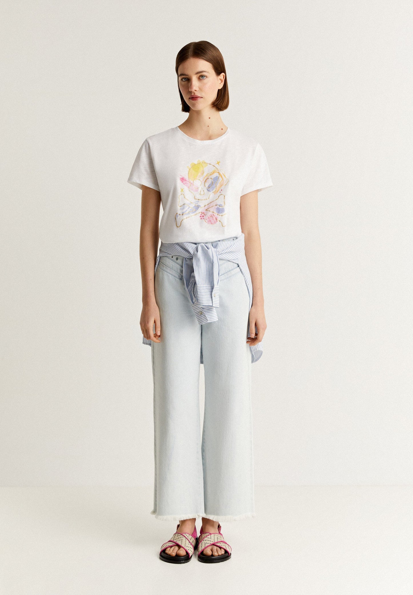 CAMISETA CALAVERA GLITTER