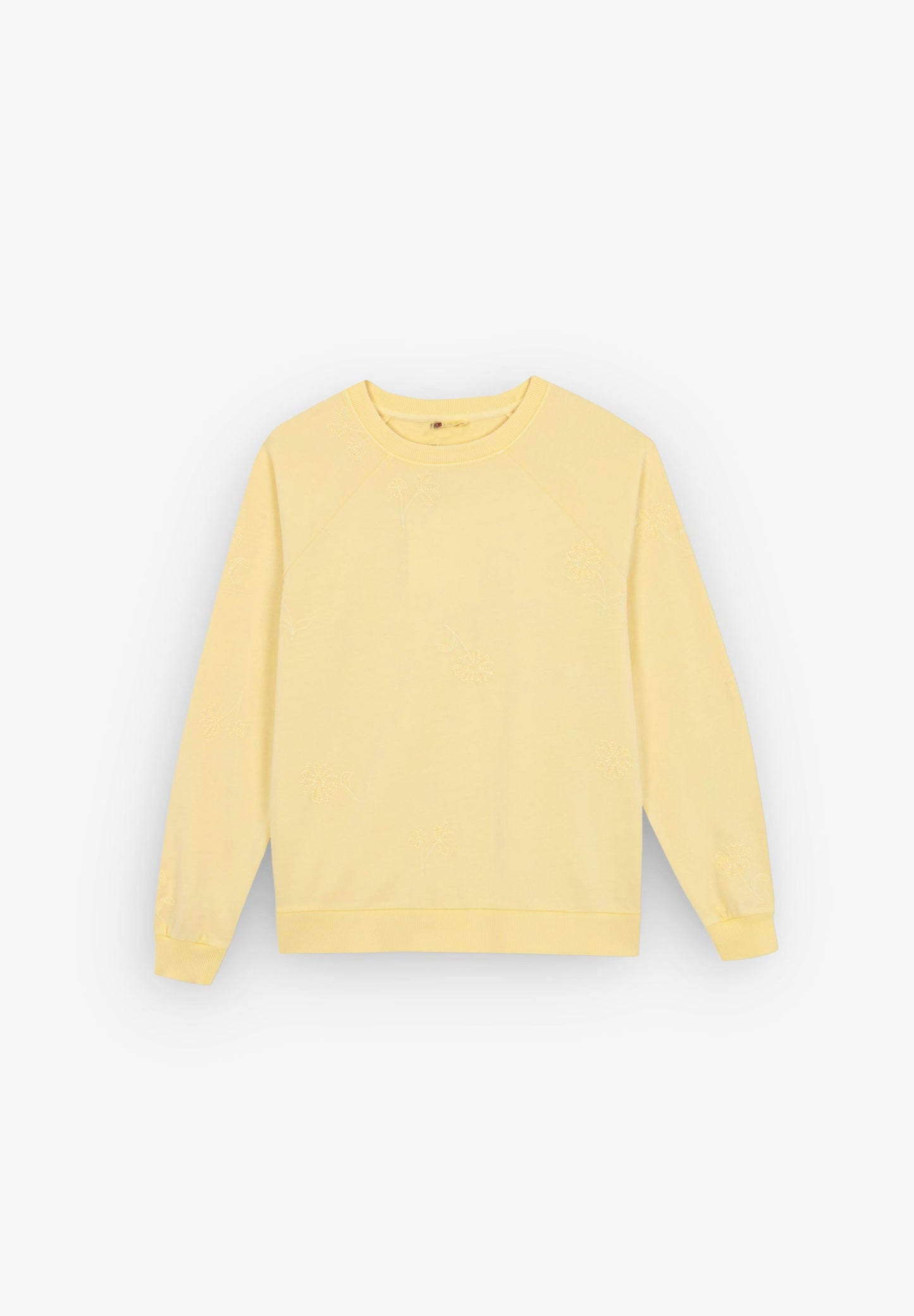 SUDADERA DETALLE PESPUNTES FLORES