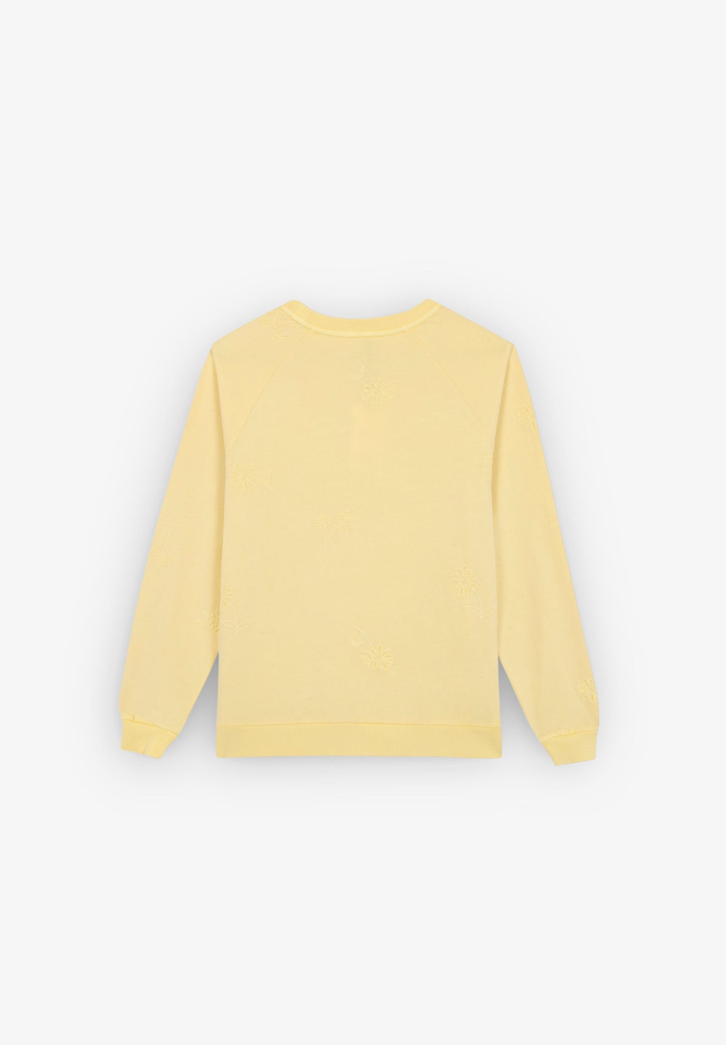 SUDADERA DETALLE PESPUNTES FLORES
