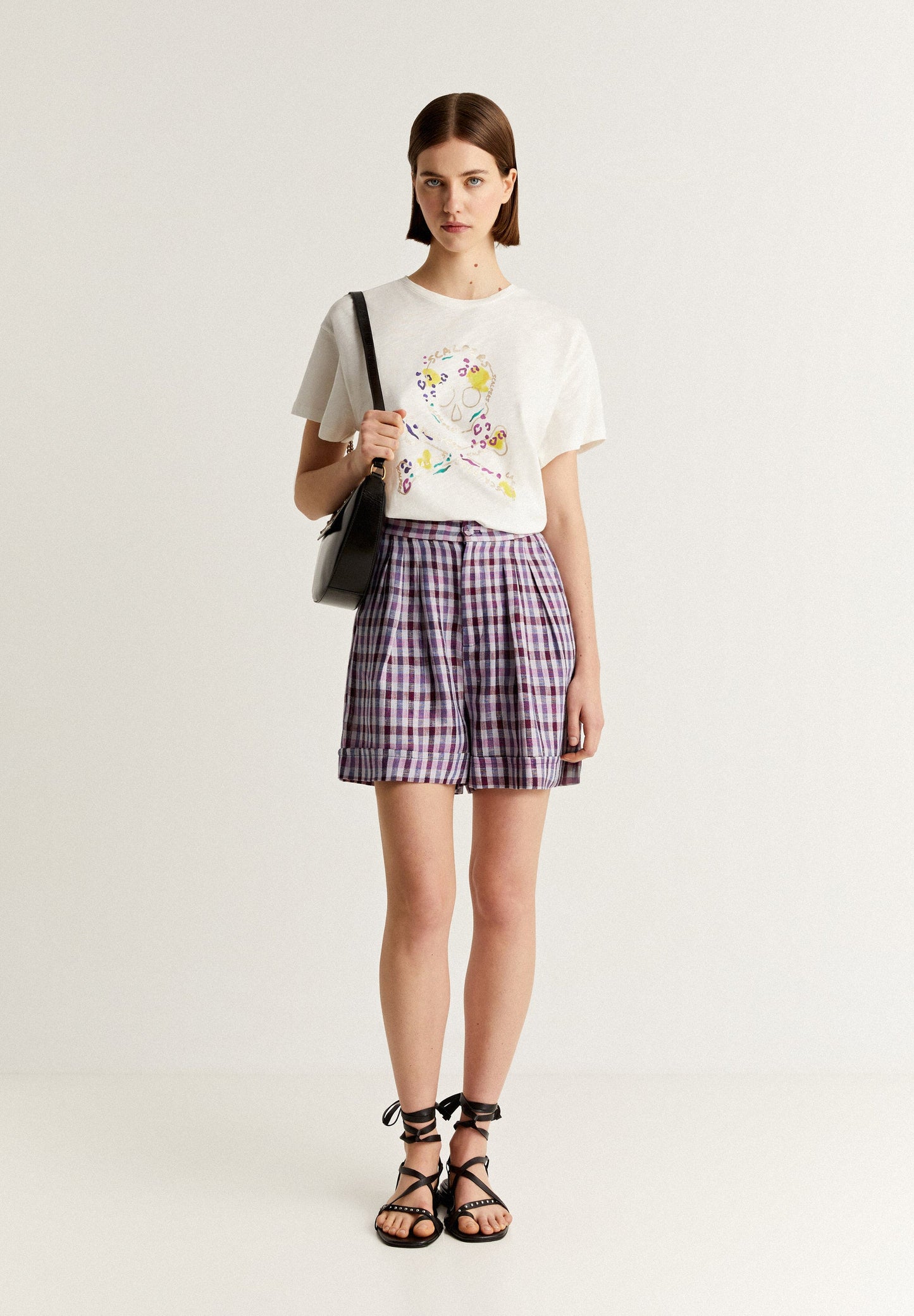 CAMISETA CALAVERA PRINT FRONTAL