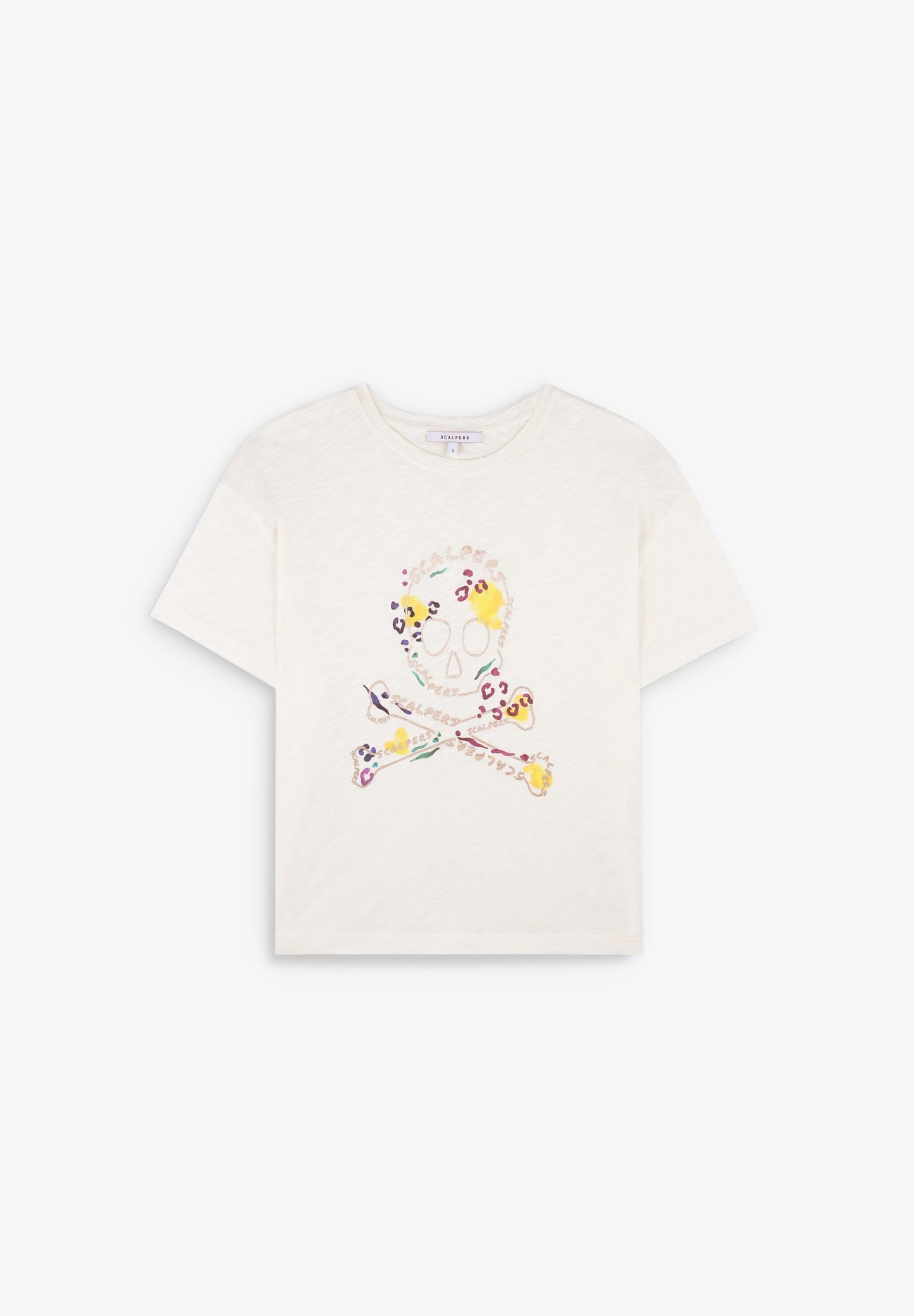 CAMISETA CALAVERA PRINT FRONTAL