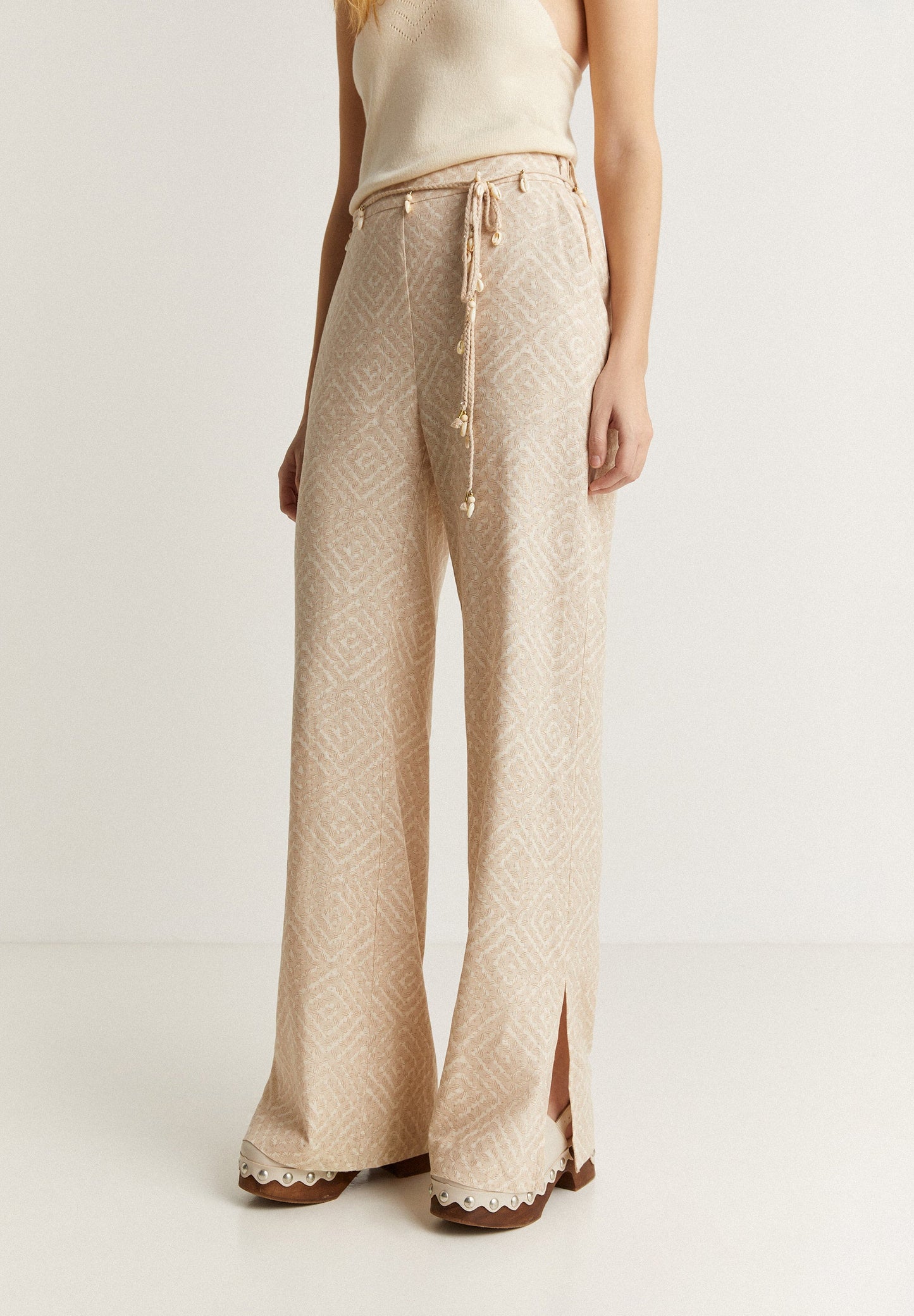 TRIM PRINT PANT