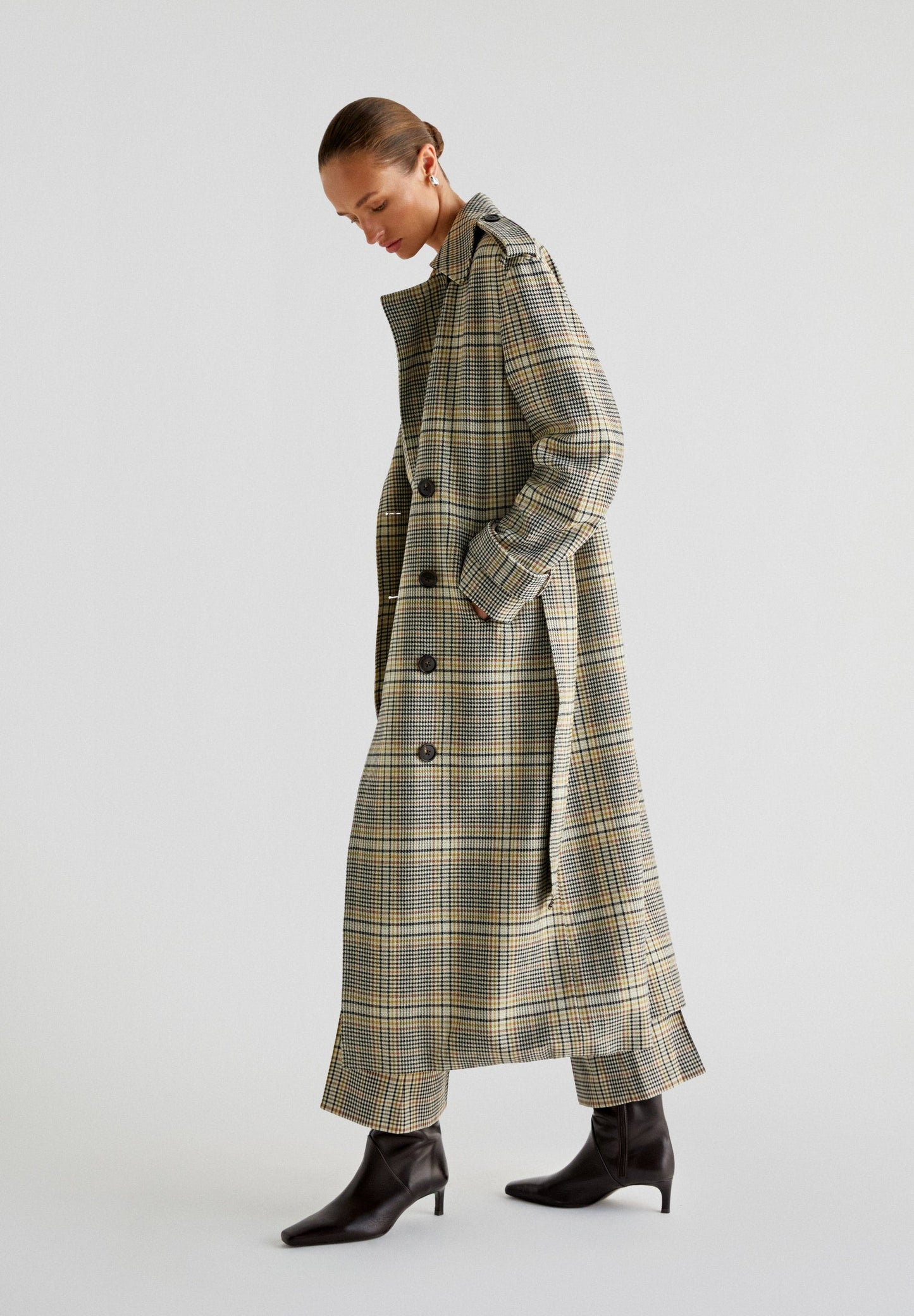 LIME CHECK COAT