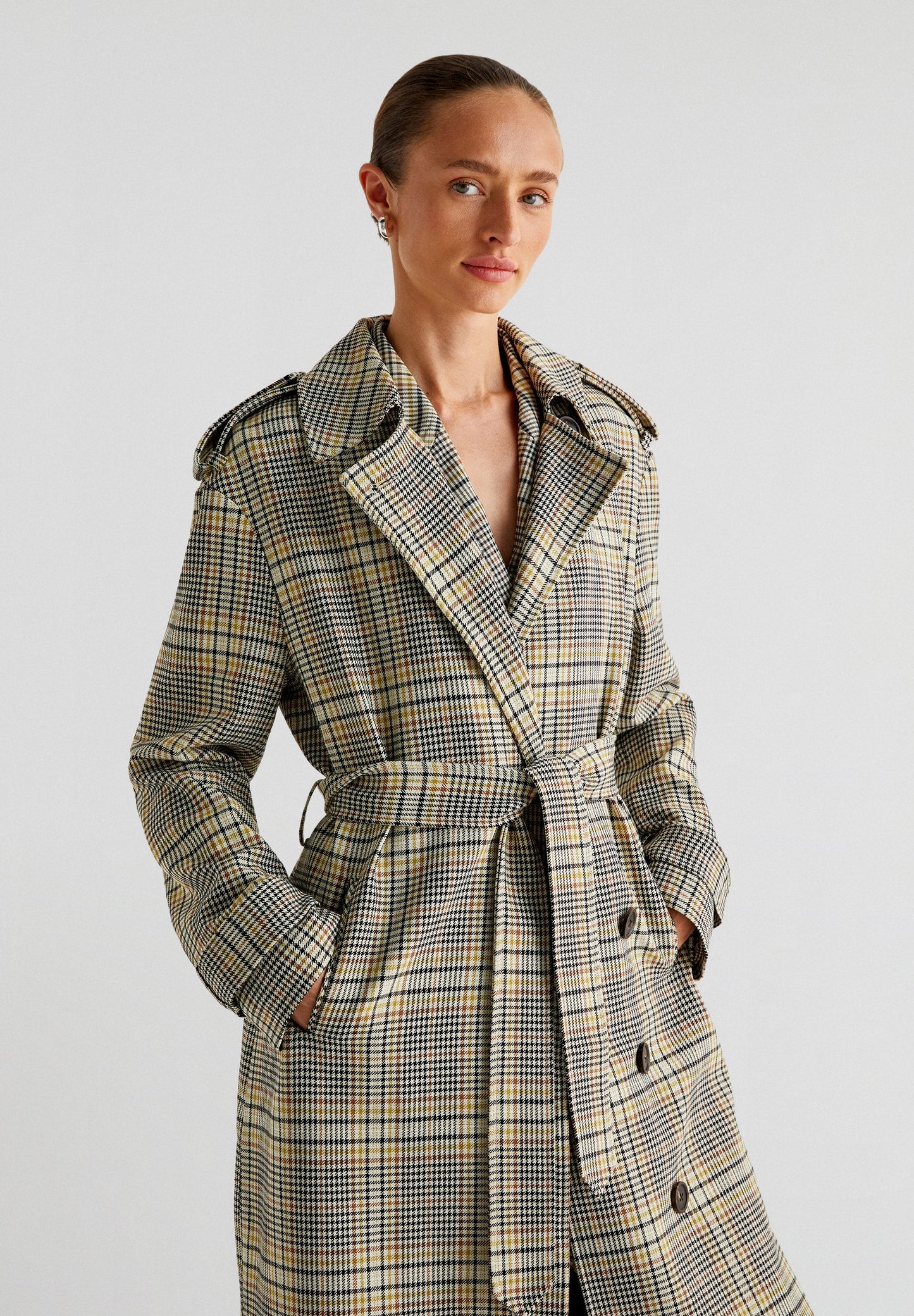 LIME CHECK COAT