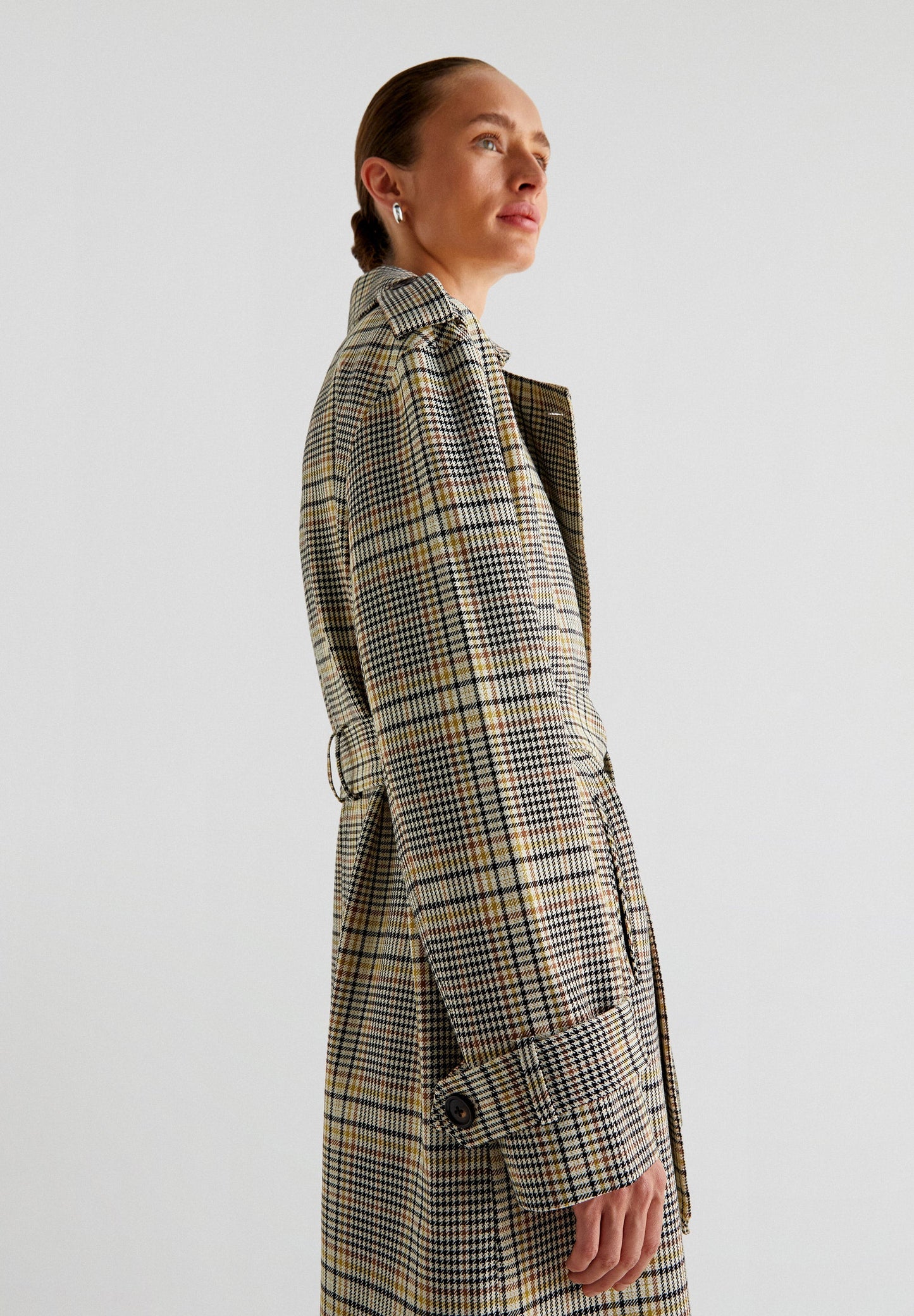 LIME CHECK COAT