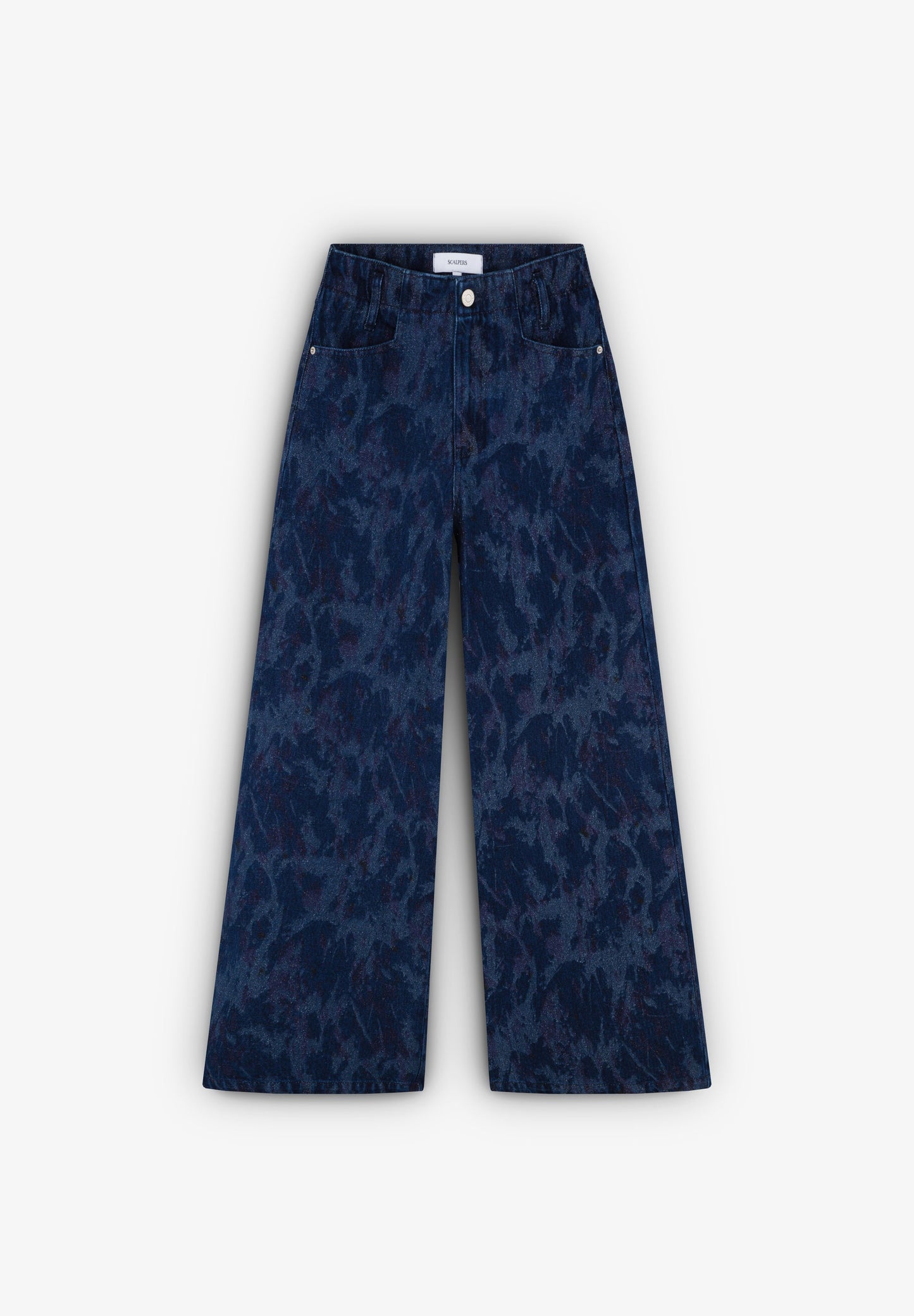 SHINY CULOTTE DENIM PANT