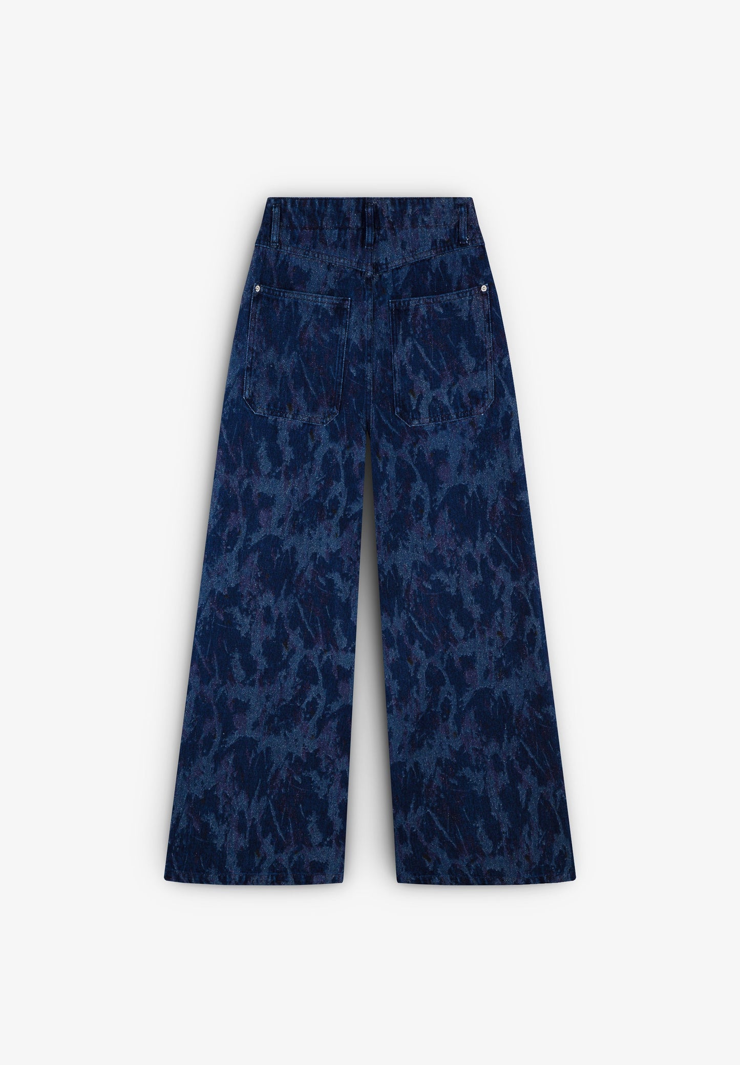 SHINY CULOTTE DENIM PANT