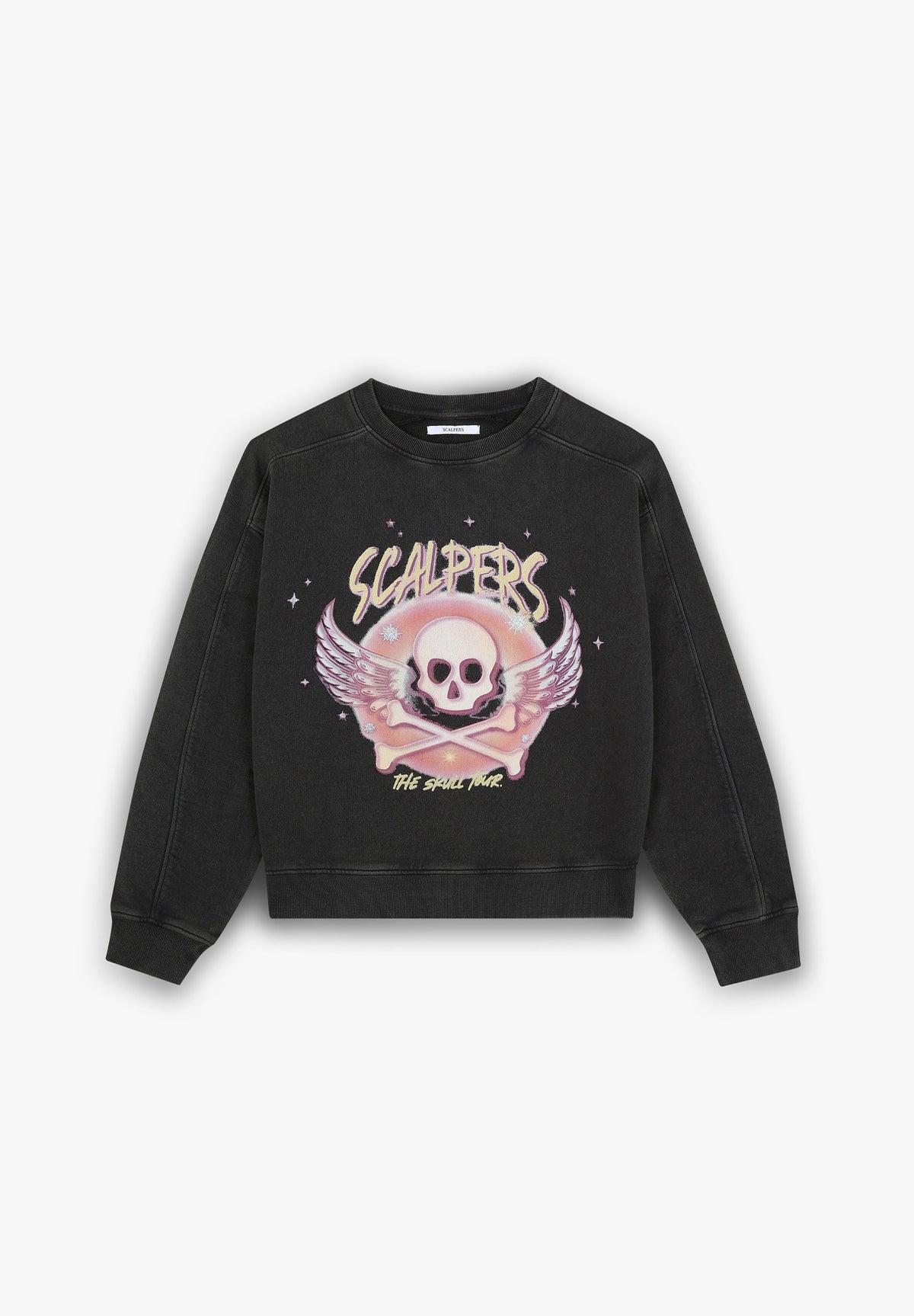 SPRAY SKULL SWEATER