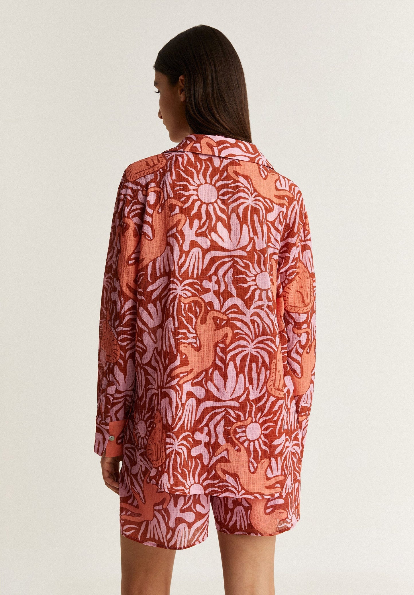 CAMISA PRINT CIERRE LAZADA