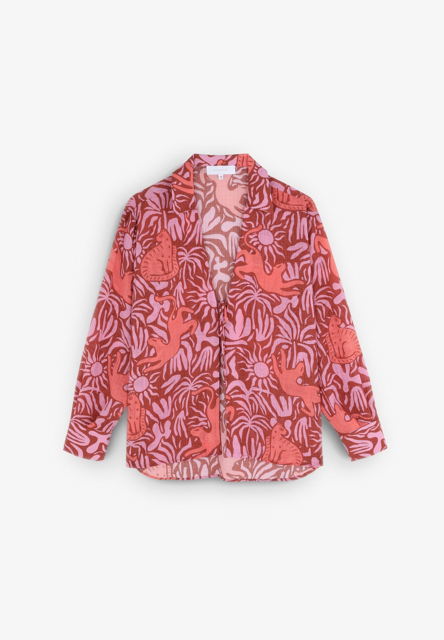 CAMISA PRINT CIERRE LAZADA