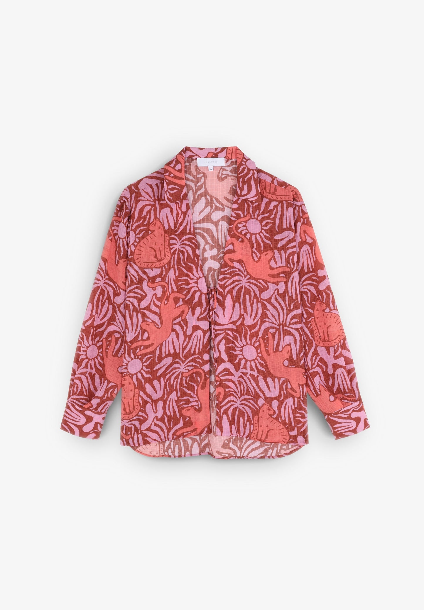 CAMISA PRINT CIERRE LAZADA